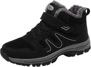 Mens Work Boots Soft Toe Hiking Sneakers Shoes with Hook Loop Women's Workout Shoes Non Slip Waterproof Outdoor Shoes Lightweight Hike Grounded Footwear