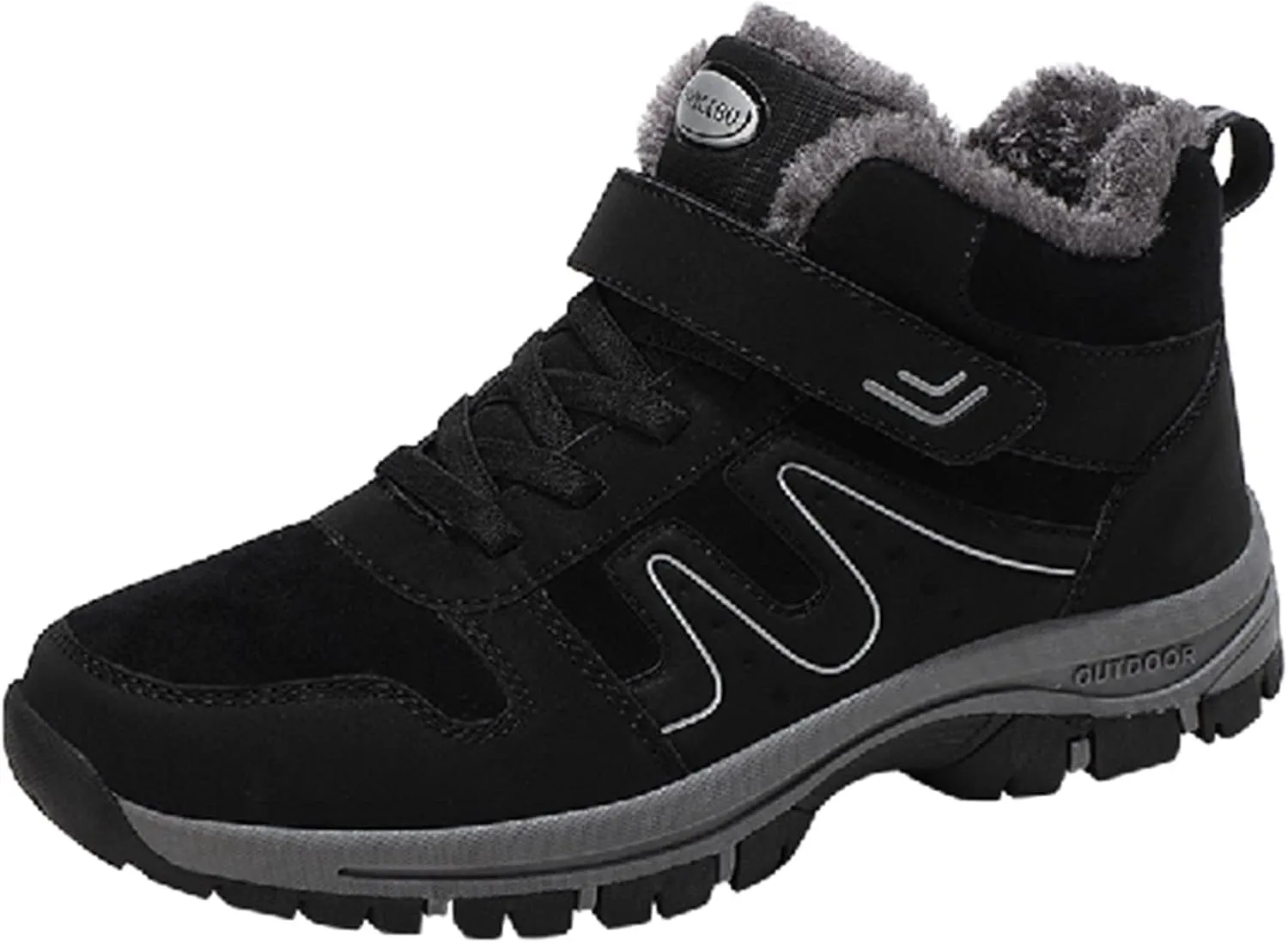 Mens Work Boots Soft Toe Hiking Sneakers Shoes with Hook Loop Women's Workout Shoes Non Slip Waterproof Outdoor Shoes Lightweight Hike Grounded Footwear