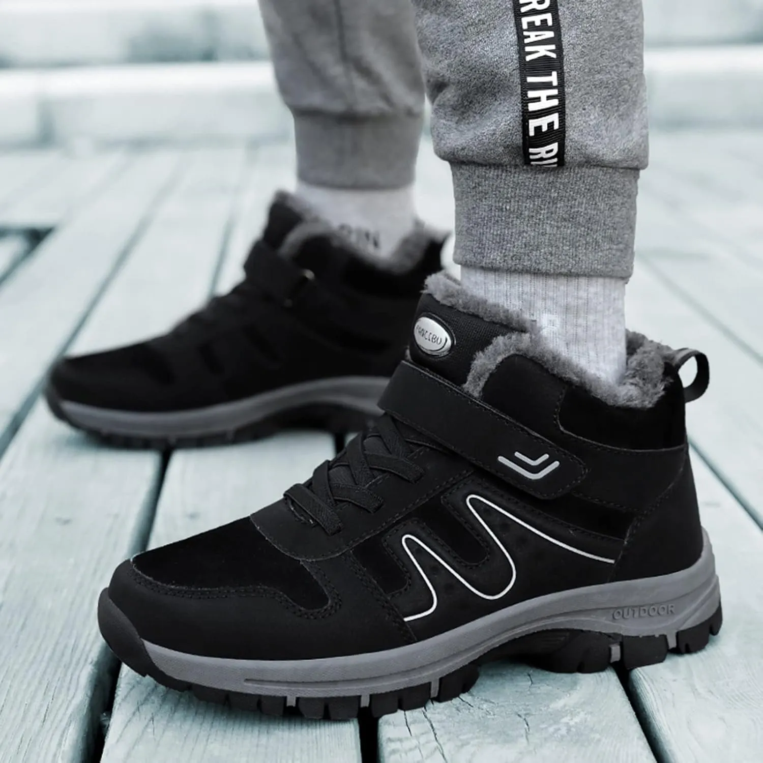 Mens Work Boots Soft Toe Hiking Sneakers Shoes with Hook Loop Women's Workout Shoes Non Slip Waterproof Outdoor Shoes Lightweight Hike Grounded Footwear