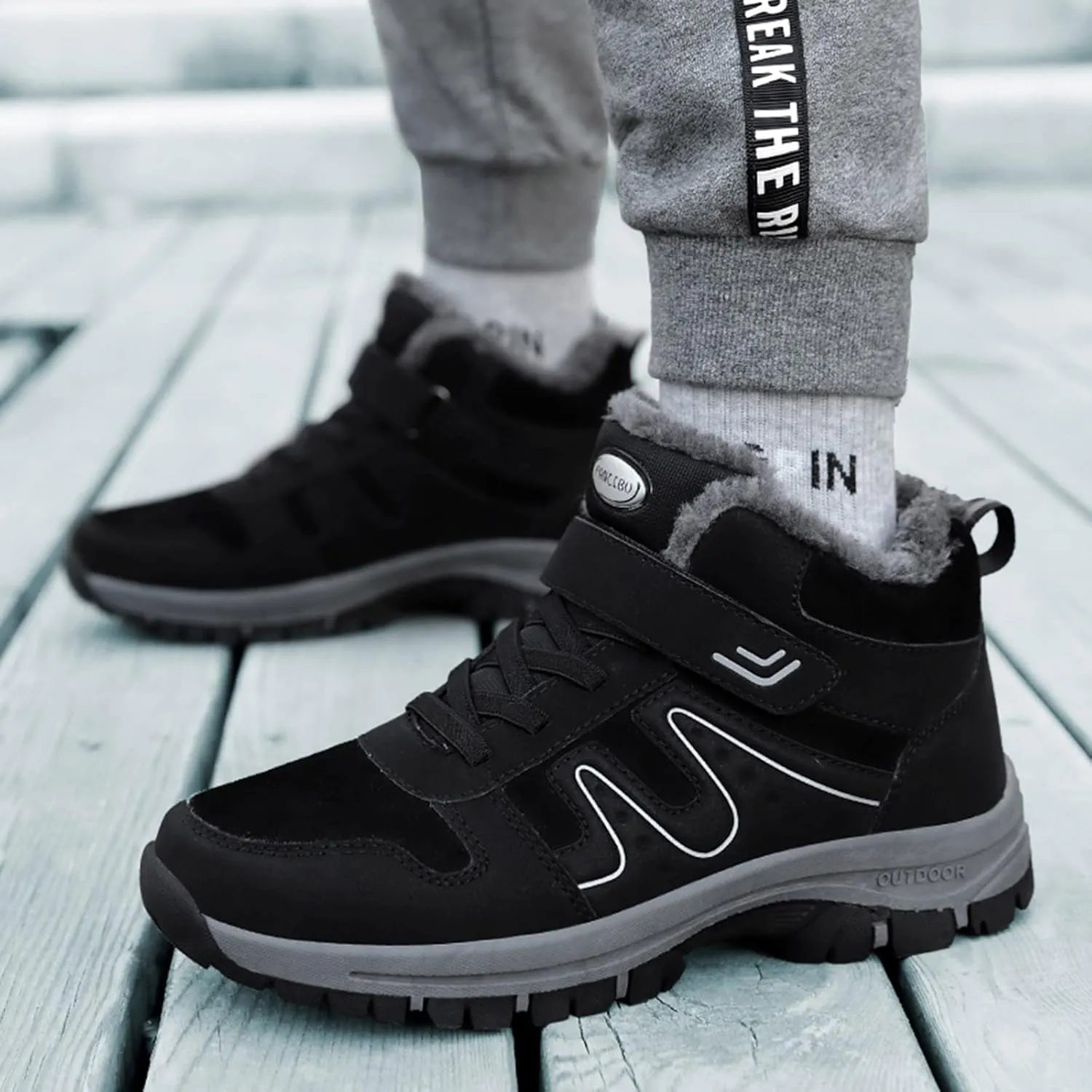 Mens Work Boots Soft Toe Hiking Sneakers Shoes with Hook Loop Women's Workout Shoes Non Slip Waterproof Outdoor Shoes Lightweight Hike Grounded Footwear