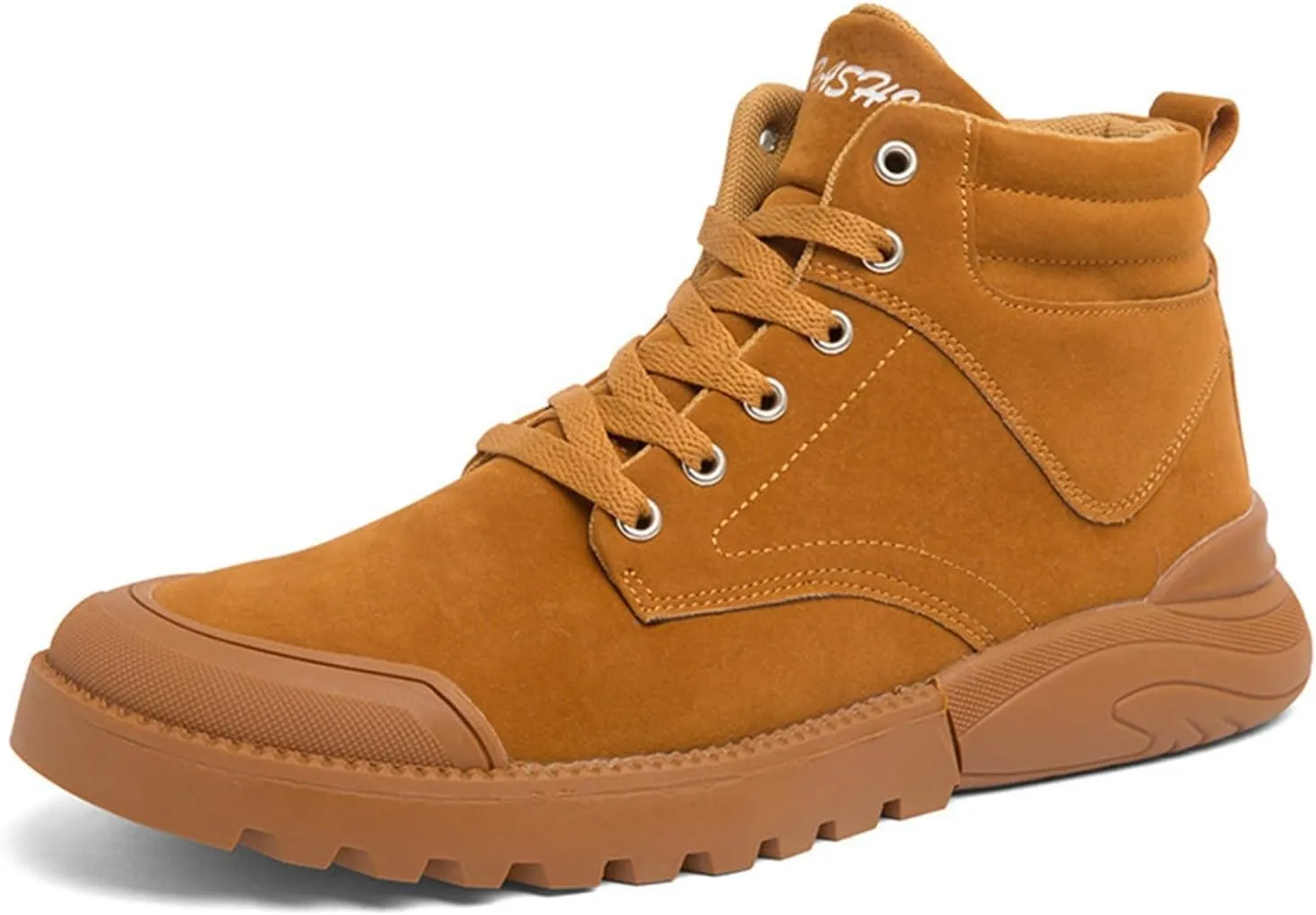 Men's Work Boots Wide Width Hiking Sneakers Warm Fur Lined Women's Working Shoes Nonslip Lightweight Outdoor Botas Mid Ankle Work Casual Hike Grounded Footwear