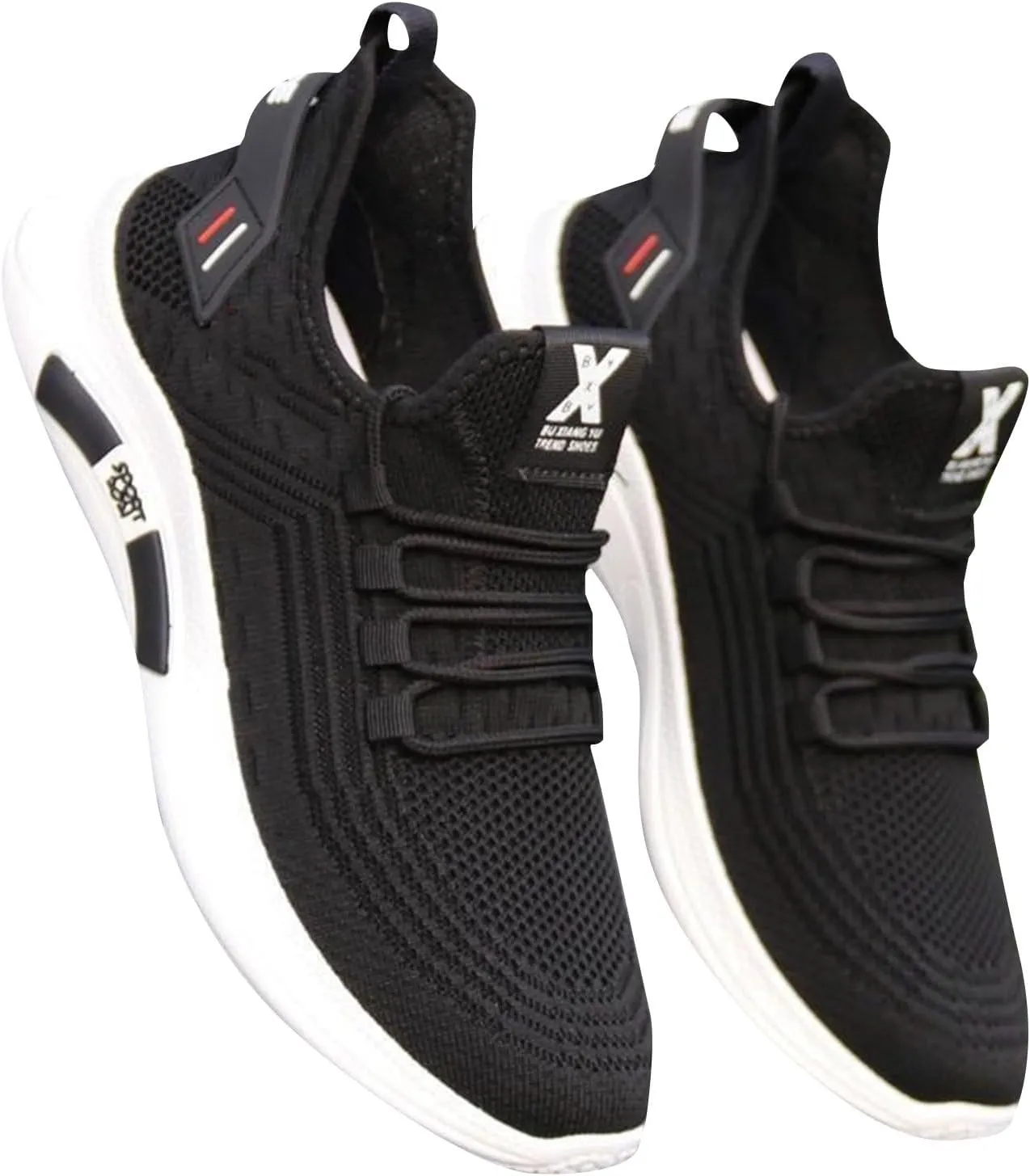 Mesh Orthopedic Sneakers for Men Breathable Lace Up Walking Running Shoes Solid Color Comfortable Tennis Shoes Lightweight Casual Mens Sneakers