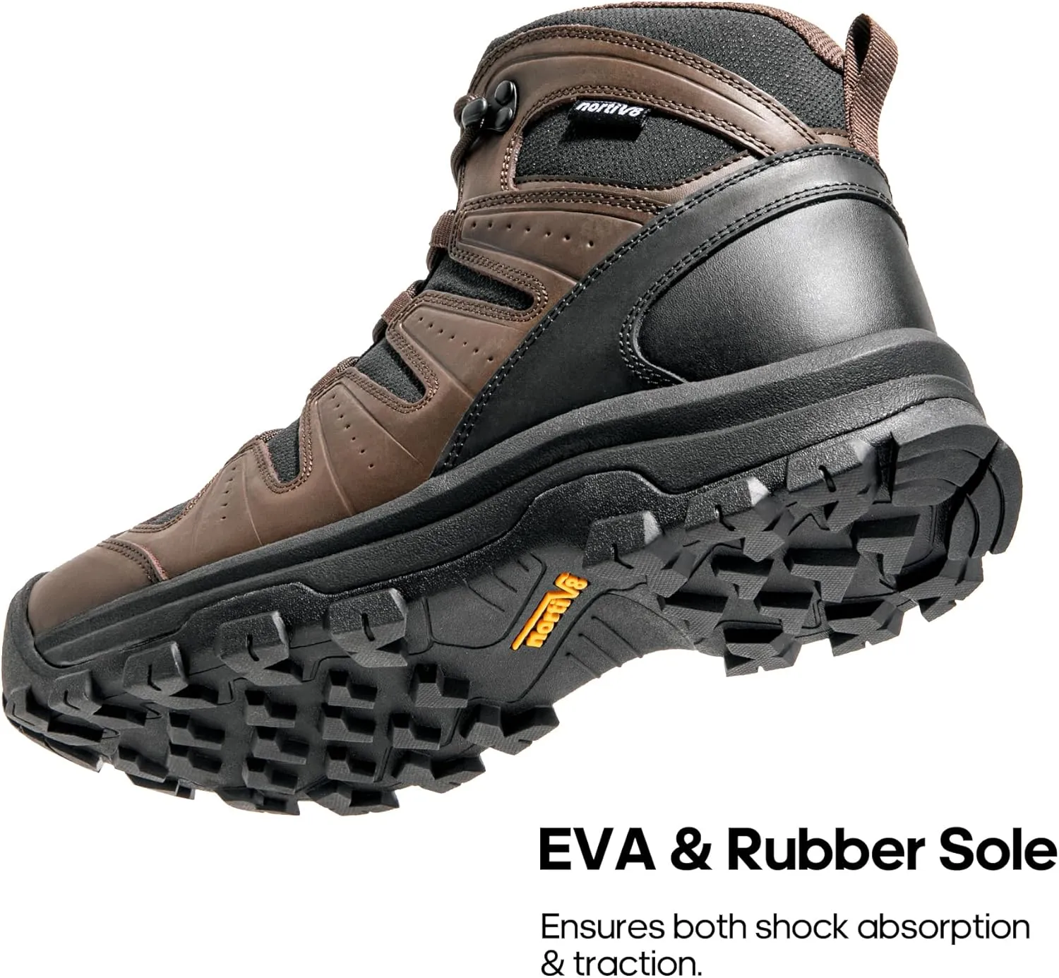 NORTIV 8 Men's Mid Hiking Boots Waterproof Outdoor Trekking Backpacking Camping Shoes