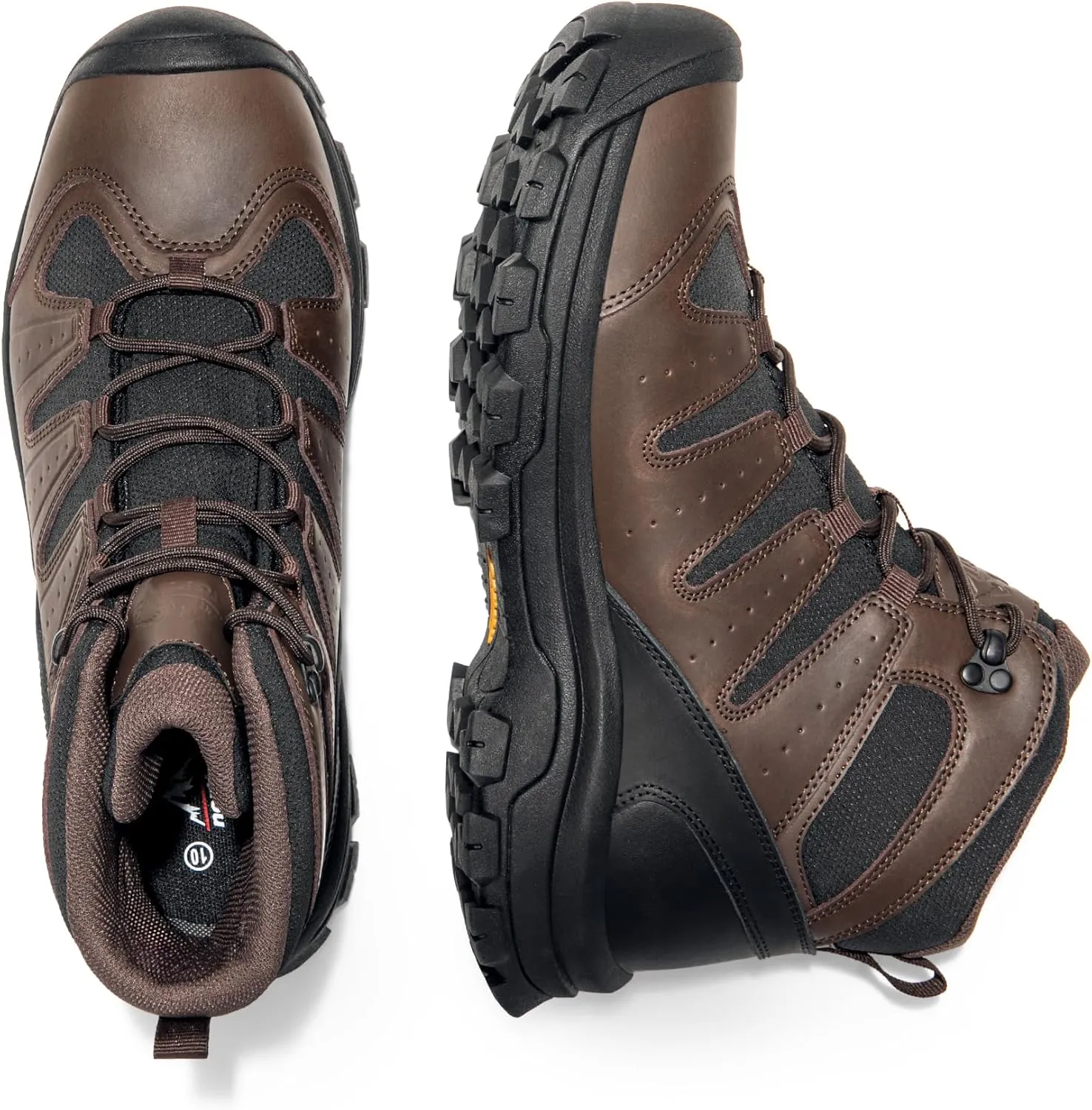NORTIV 8 Men's Mid Hiking Boots Waterproof Outdoor Trekking Backpacking Camping Shoes