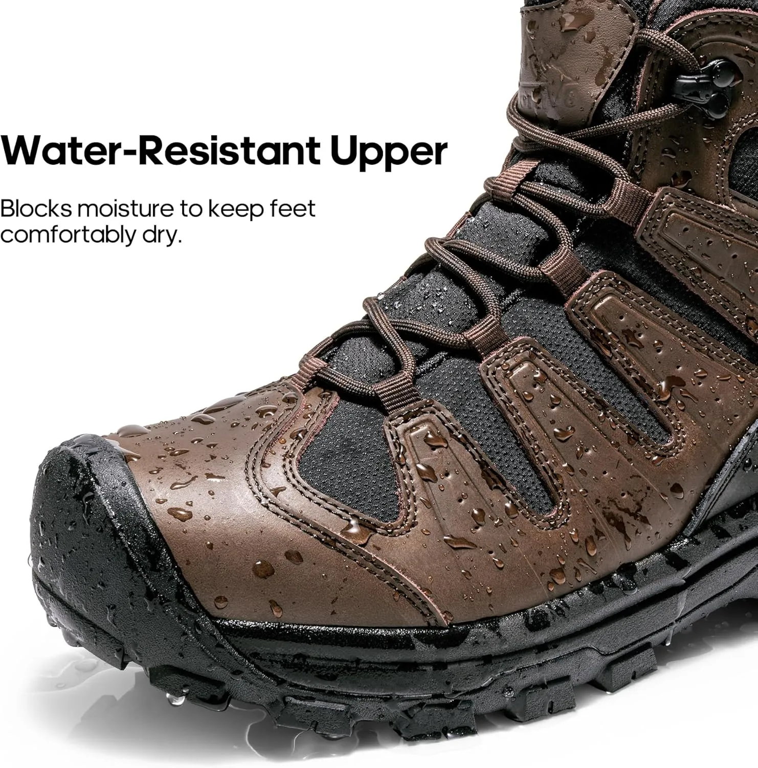 NORTIV 8 Men's Mid Hiking Boots Waterproof Outdoor Trekking Backpacking Camping Shoes