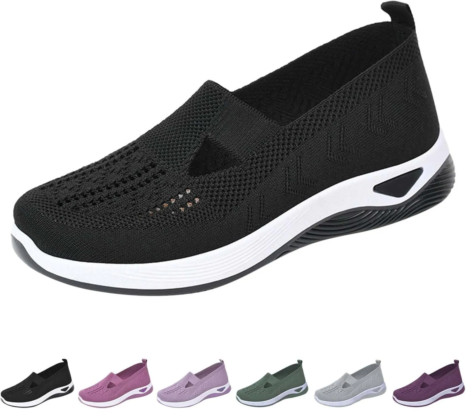 Orthopedic Shoes for Women Breathable Soft Slip On Running Shoes for Men Loafers Ladies Casual Shoes Waterproof Sneakers Brown Tennis Shoe Loafers Shoe