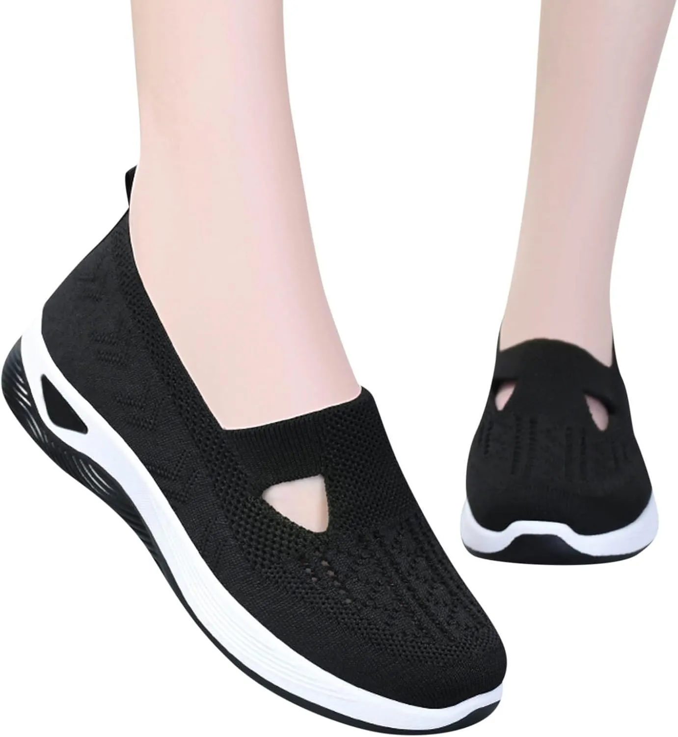 Orthopedic Shoes for Women Breathable Soft Slip On Running Shoes for Men Loafers Ladies Casual Shoes Waterproof Sneakers Brown Tennis Shoe Loafers Shoe