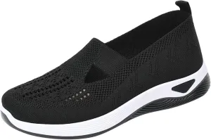 Orthopedic Shoes for Women Breathable Soft Slip On Running Shoes for Men Loafers Ladies Casual Shoes Waterproof Sneakers Brown Tennis Shoe Loafers Shoe