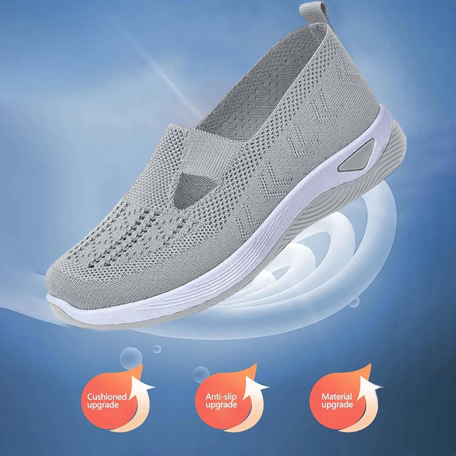 Orthopedic Shoes for Women Woven Slip on Walking Tennis Shoes Womens Food Service Dress Casual Shoes Slip On Sneakers Tennis Shoe Loafers Dress Shoe