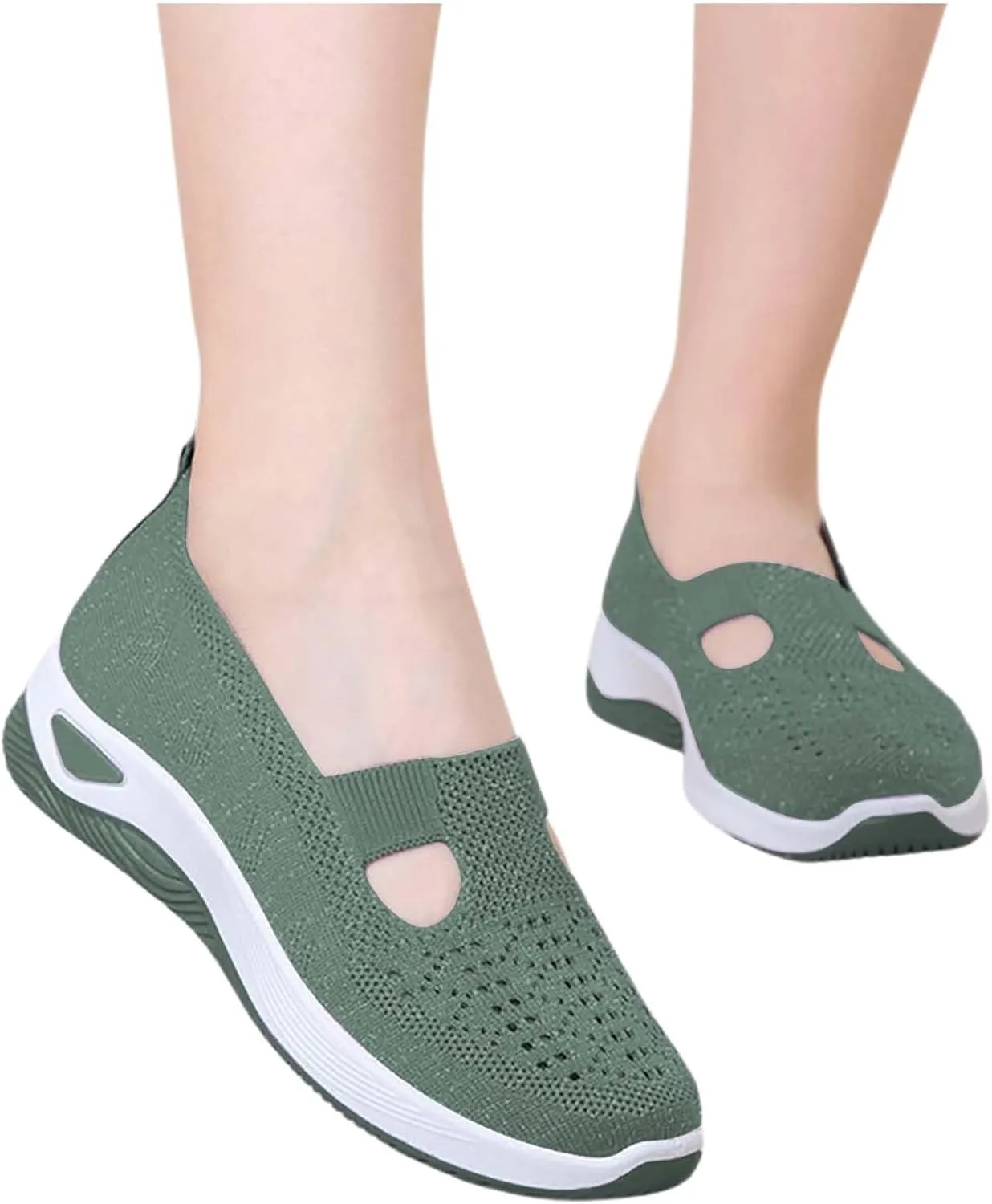Orthopedic Shoes for Women Woven Slip on Walking Tennis Shoes Womens Food Service Dress Casual Shoes Slip On Sneakers Tennis Shoe Loafers Dress Shoe