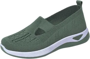 Orthopedic Shoes for Women Woven Slip on Walking Tennis Shoes Womens Food Service Dress Casual Shoes Slip On Sneakers Tennis Shoe Loafers Dress Shoe