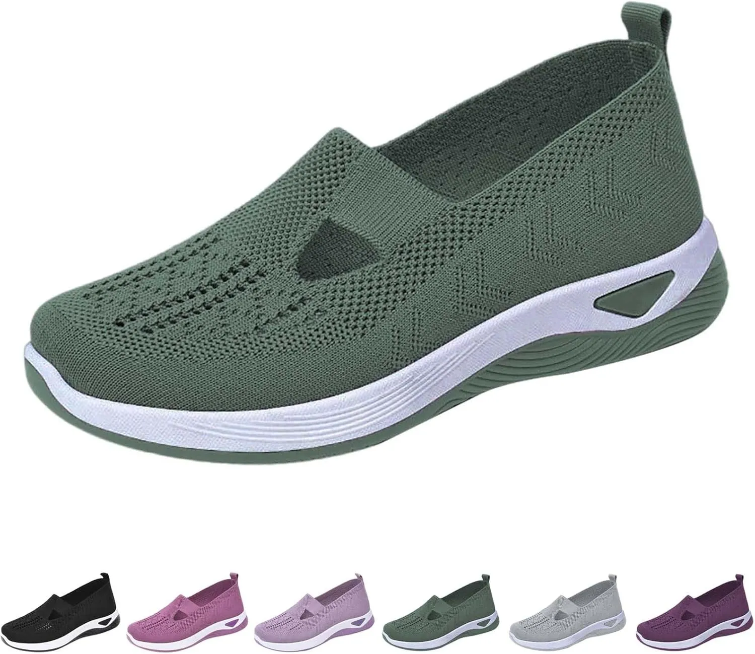 Orthopedic Shoes for Women Woven Slip on Walking Tennis Shoes Womens Food Service Dress Casual Shoes Slip On Sneakers Tennis Shoe Loafers Dress Shoe
