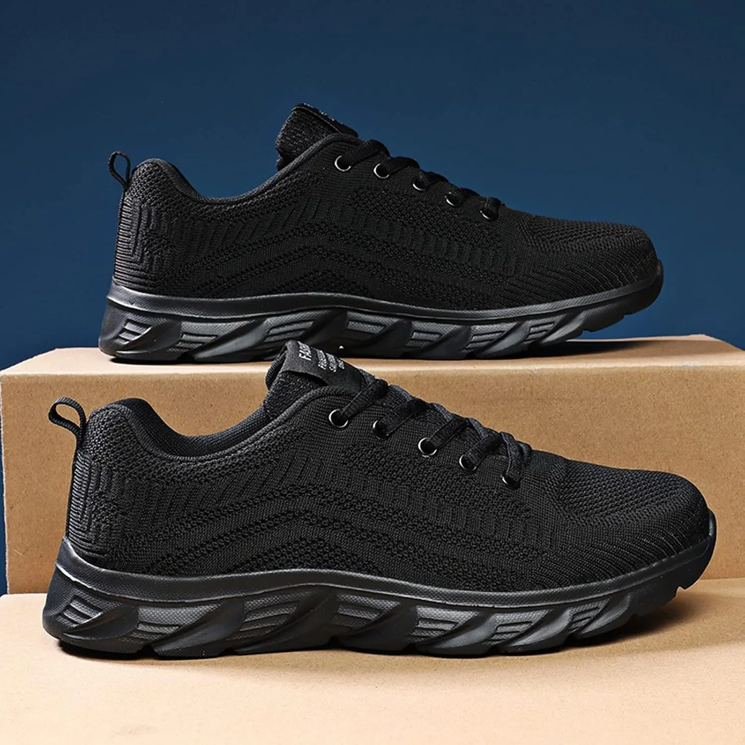Outdoor Jogging Sneakers for Men Lightweight Breathable Slip On Running Shoe Athletic Fashion Sneakers for Men