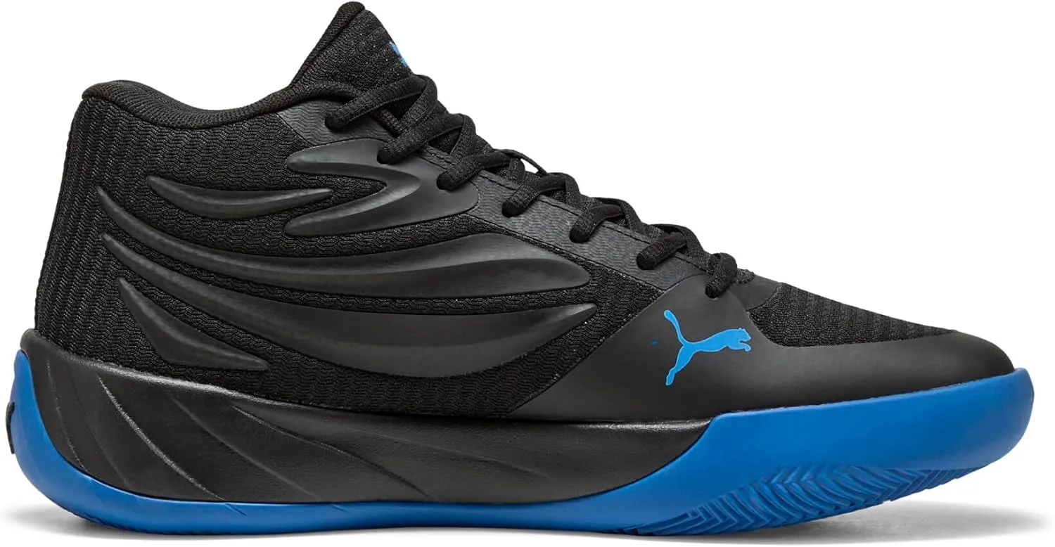 PUMA Men's Court Pro Basketball Shoes, White-Black, 12