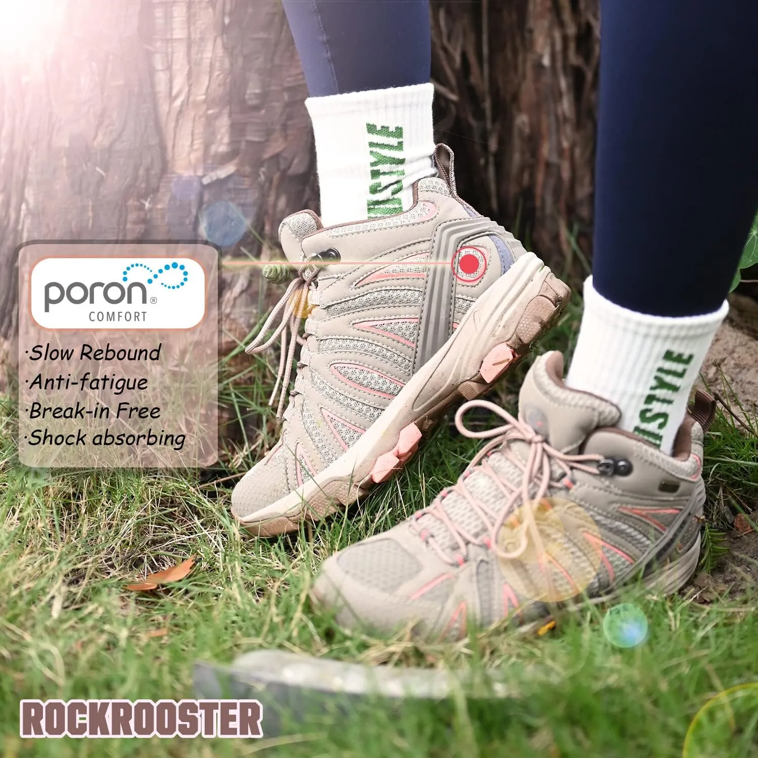 ROCKROOSTER Bedrock - Mens Urban Waterproof Anti-Fatigue Outdoor Hiking Boots