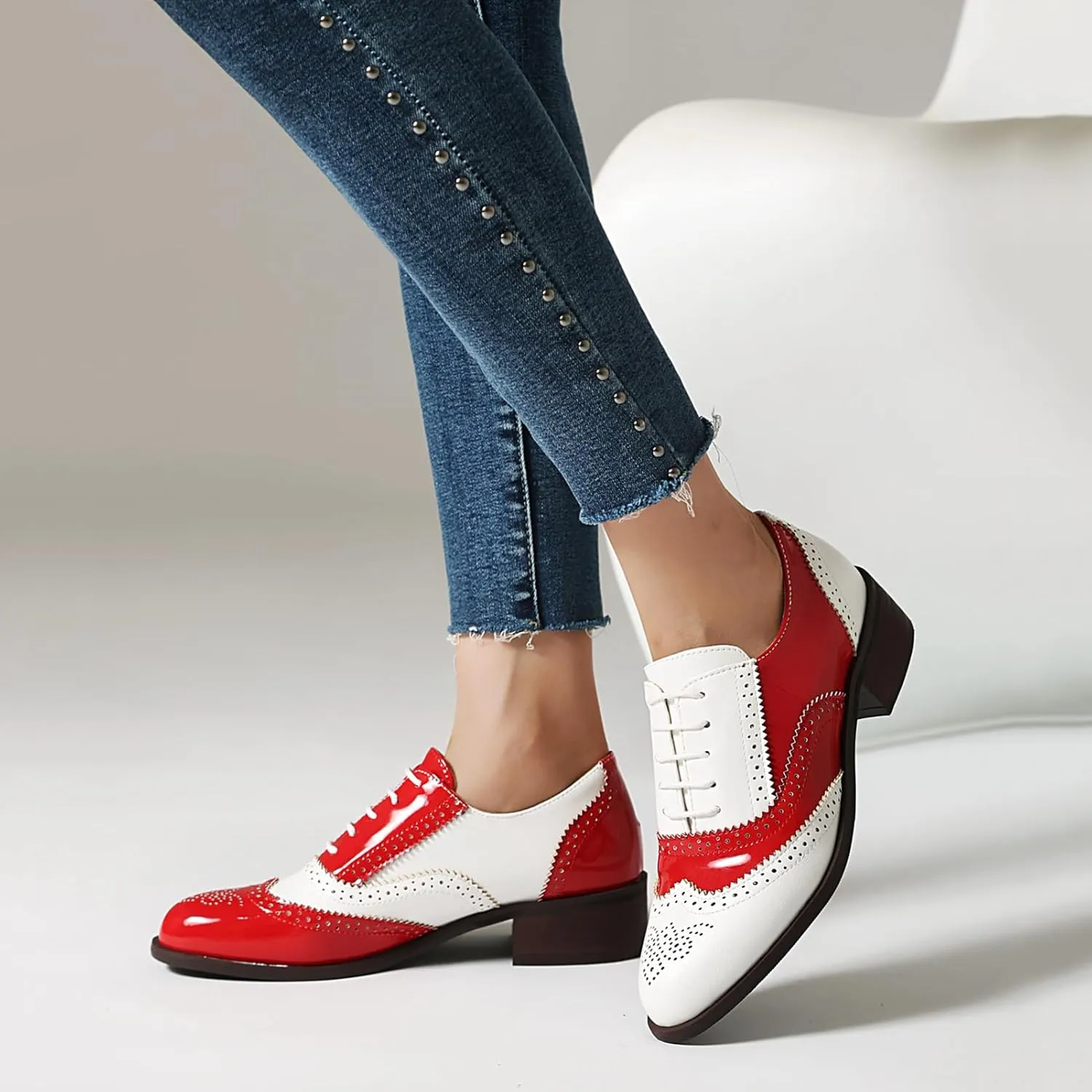 Roimaash Womens Brogues and Oxfords Unisex Shoes