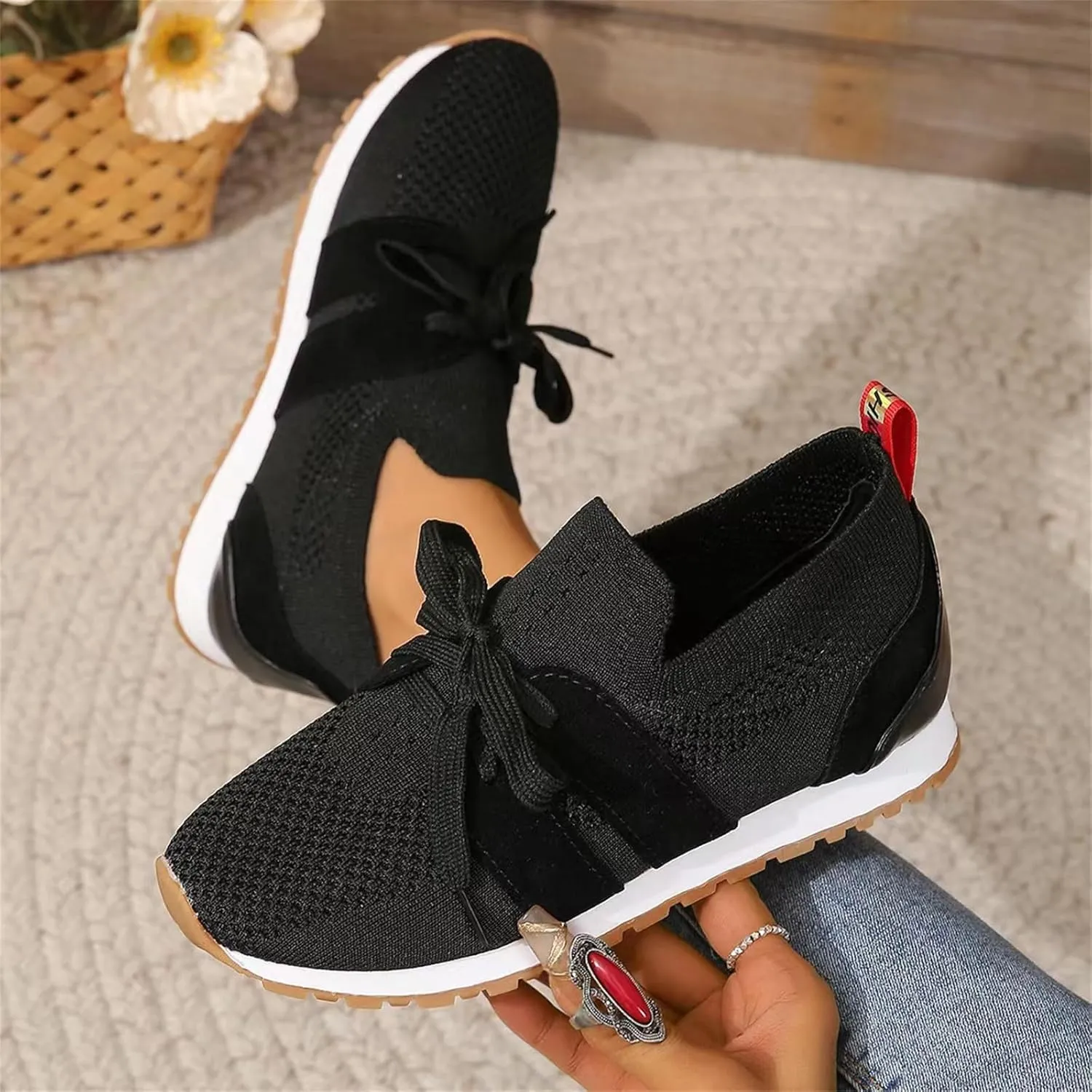 Running Shoes For Women Walking Shoes Comfort Light Weight Mesh Shoes Slip On Tennis Running Gym Fashion Sneakers