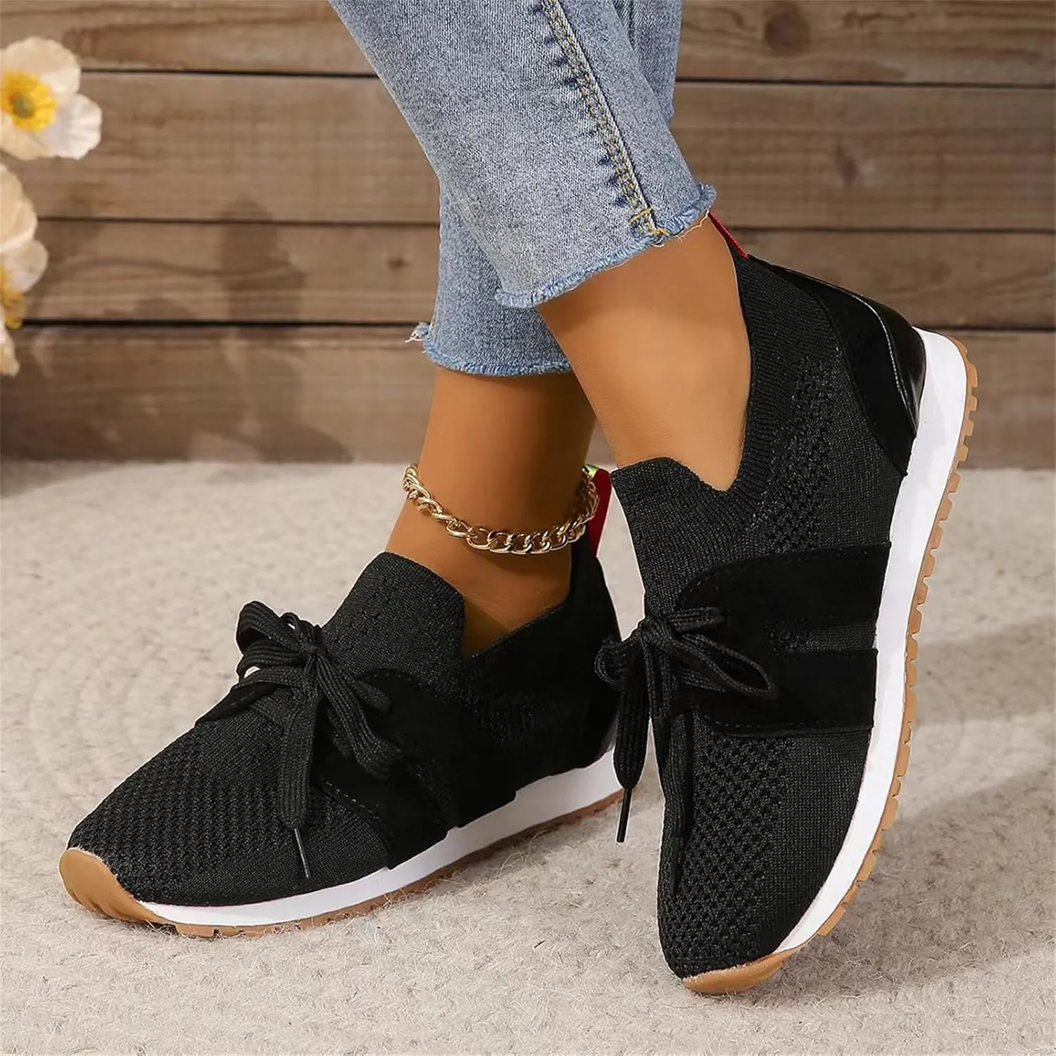 Running Shoes For Women Walking Shoes Comfort Light Weight Mesh Shoes Slip On Tennis Running Gym Fashion Sneakers