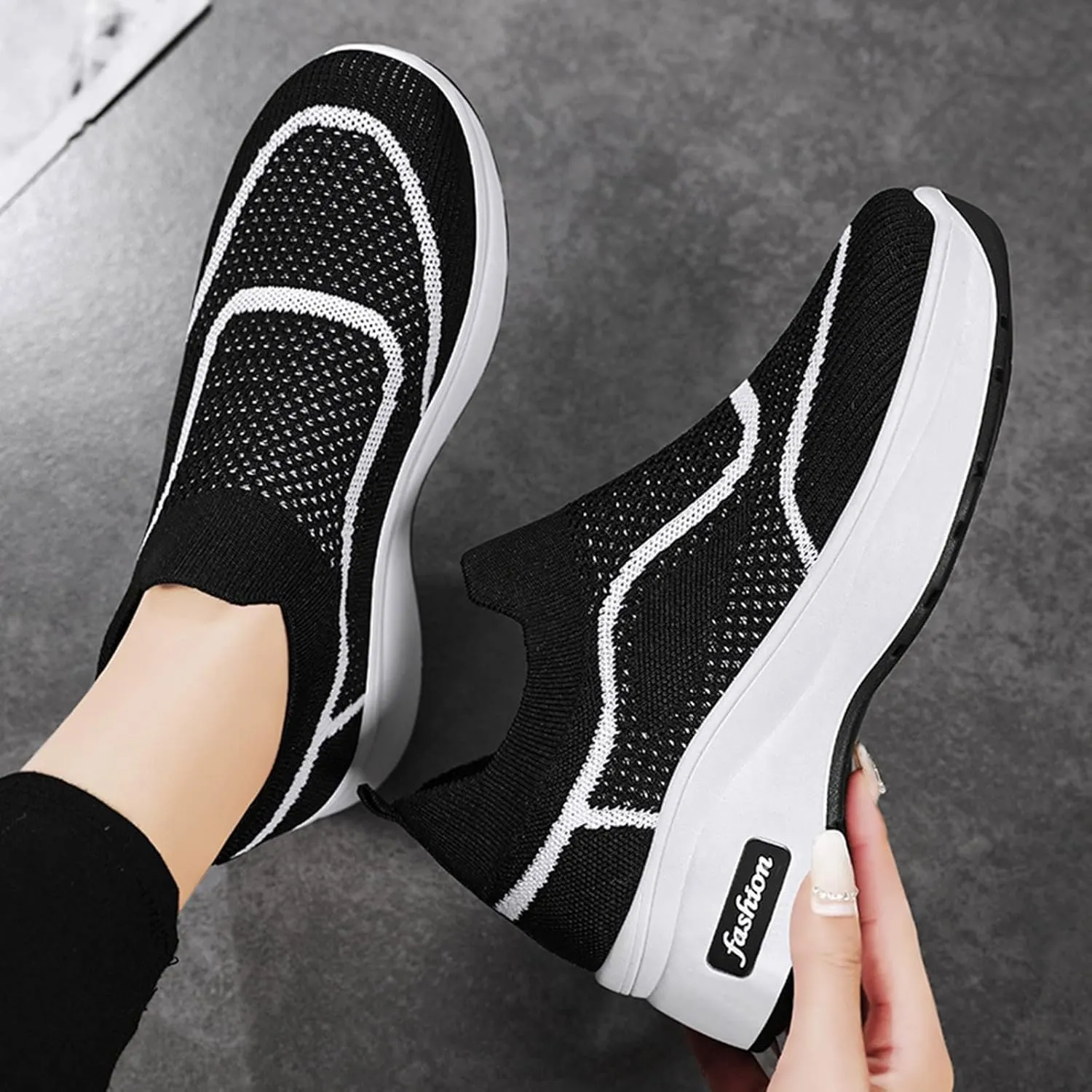 Running Shoes for Women with Plantar Fasciitis Comfy Black Shoes for Women Dressy Shoes for Women Sneakers Slip Ons All Black Womens Running Shoes Slip On Shoes for Women Sneakers
