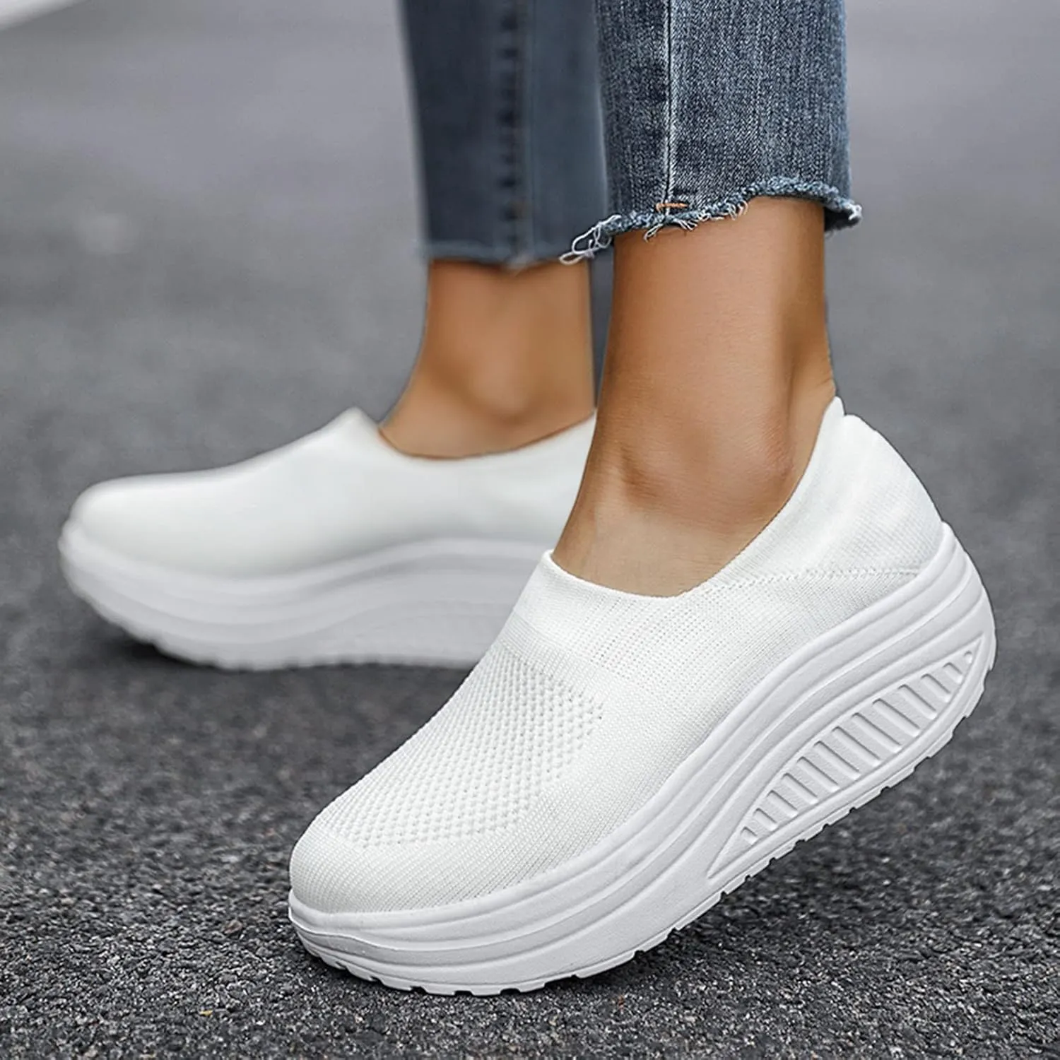 Running Shoes Womens Black Slip On Shoes Women Wide No Back Shoes for Women Sneakers Trendy with Arch Support Women's Fashion Sneakers Lace-Up Woven Knit Upper Womens Pull On Sneakers Black Soles