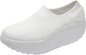 Running Shoes Womens Black Slip On Shoes Women Wide No Back Shoes for Women Sneakers Trendy with Arch Support Women's Fashion Sneakers Lace-Up Woven Knit Upper Womens Pull On Sneakers Black Soles