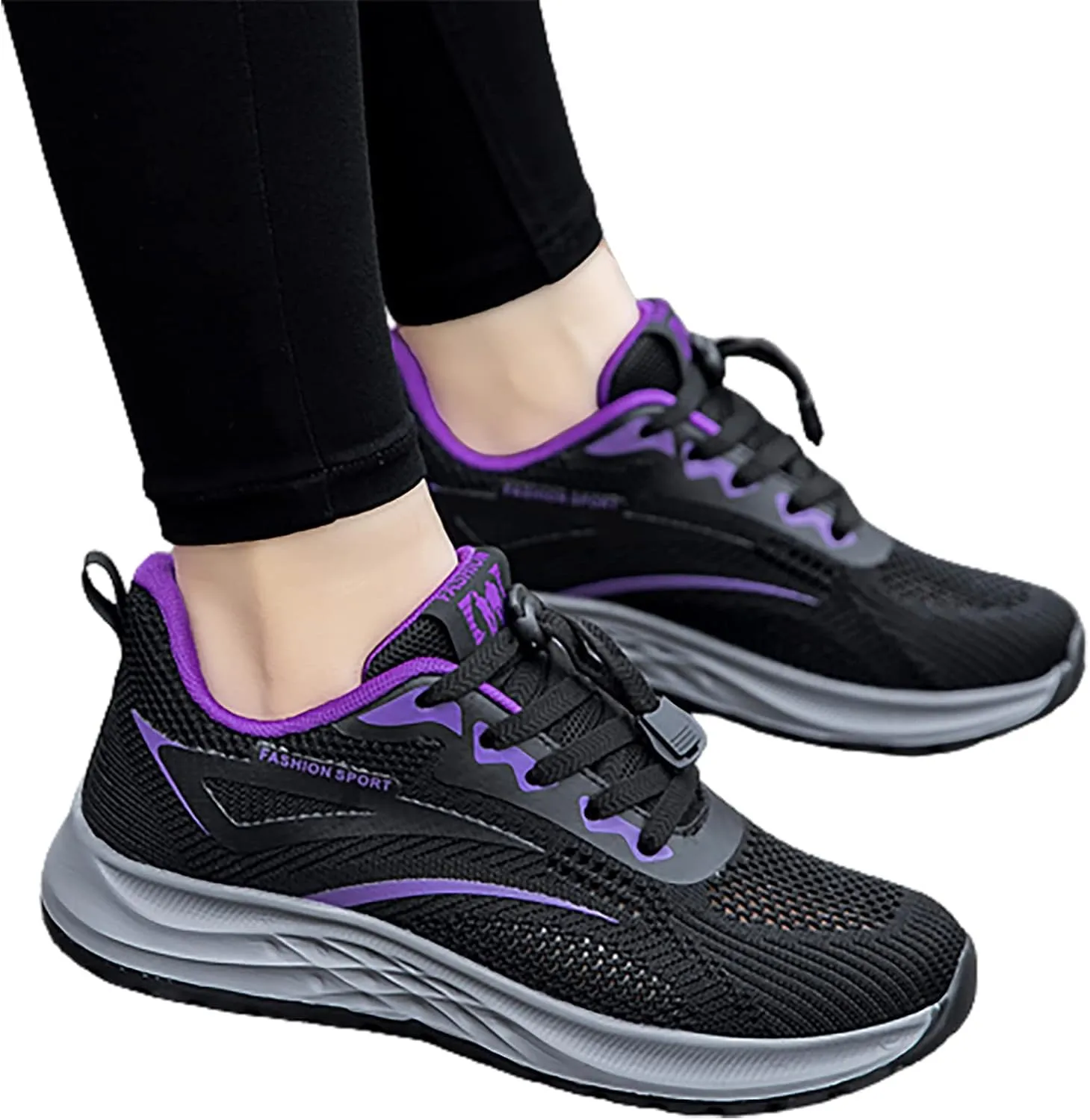SBGMoSJ Plantar Fasciitis Women Shoes Comfy Shoes for Women Walking Womens Sneakers Size 7.5 Wide Slip On Womens Walking Shoes Slip On Sock Sneakers Women Orthopedic Sneakers