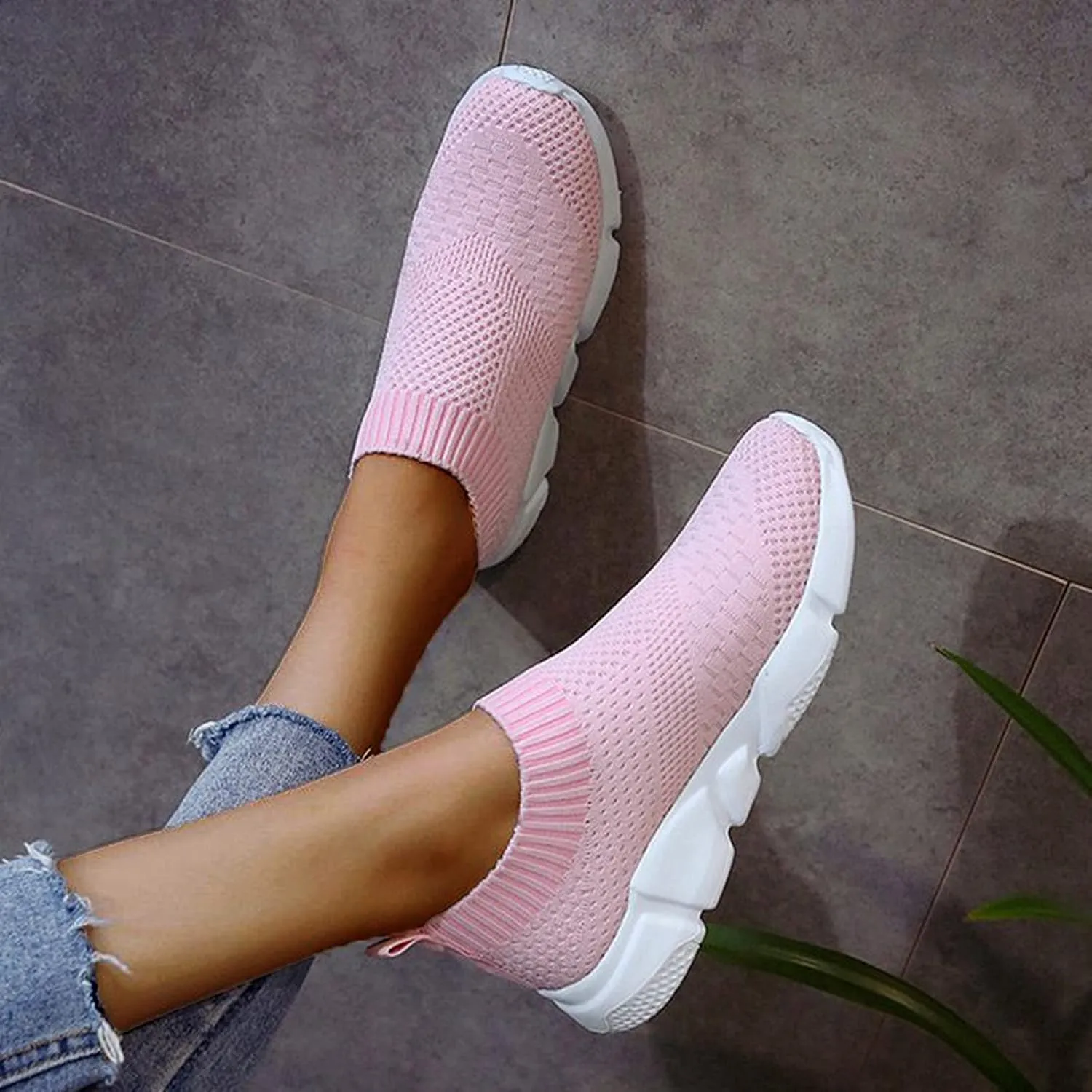 SBGMoSJ Sneakers for Women Womens Black Slip Resistant Tennis Shoes Women's Tennis Shoes Size 8 1/2 Wedge Sneakers for Women Size 11 Wide Womens Shoes Slip Ons Flats Fall 2023