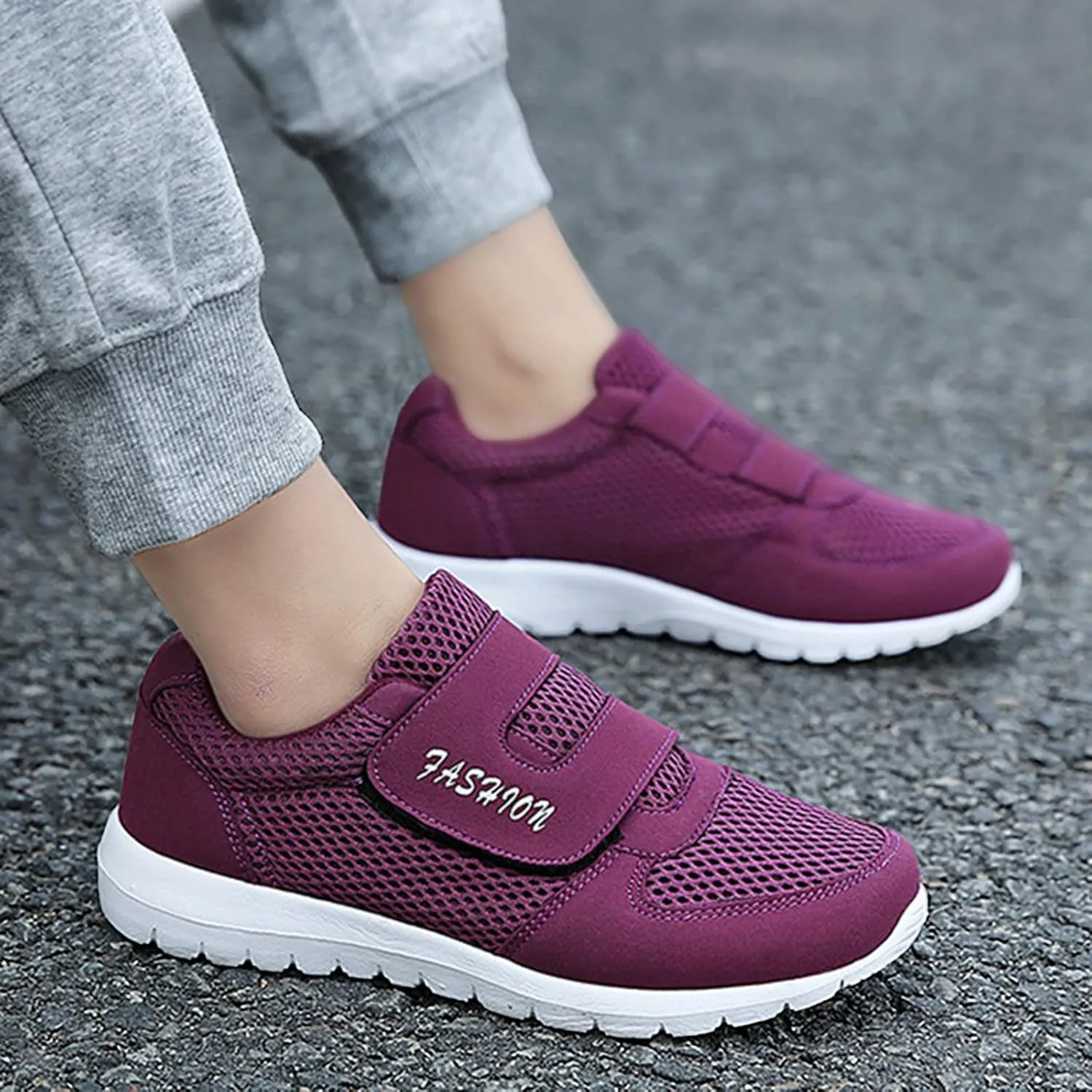 SBGMoSJ Wedge Sneakers for Women Womens Running Shoes 8.5 Wide Walking Shoes for Women Wide Width Slip On Tennis Shoes Womens Wide Toe Box Black Sneakers Women Trendy