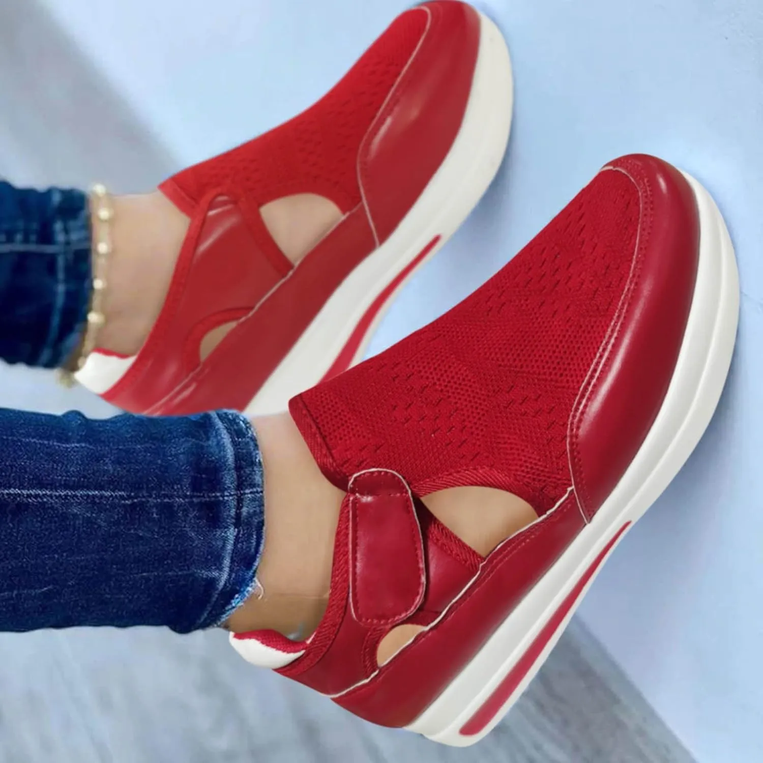SBGMoSJ White High Top Sneakers for Women Platform Zapatos para Mujer Antideslizante Black Women Sneakers Size 7.5 Womens Running Shoes Wide Zapatos Comodos para Mujer