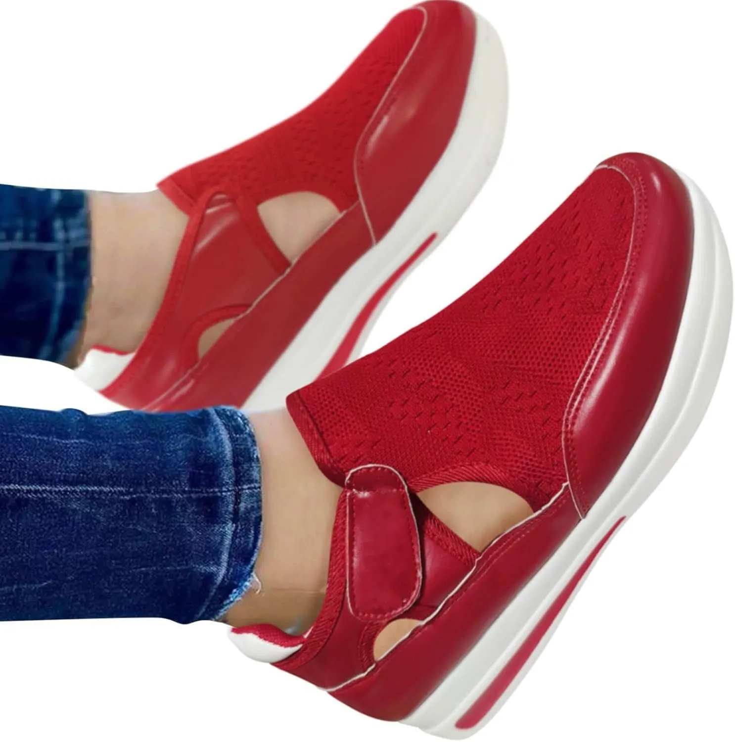 SBGMoSJ White High Top Sneakers for Women Platform Zapatos para Mujer Antideslizante Black Women Sneakers Size 7.5 Womens Running Shoes Wide Zapatos Comodos para Mujer