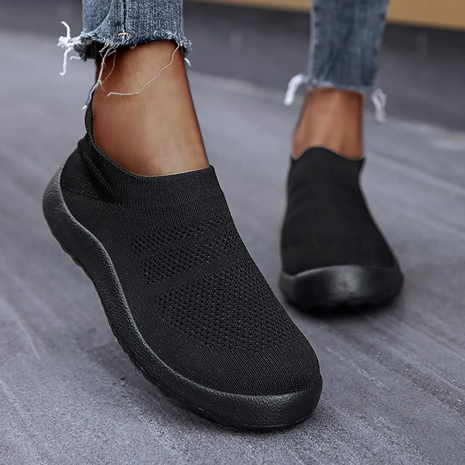 SBGMoSJ White High Top Sneakers for Women Walking Shoes Women Comfort Canvas Shoes for Women Platform Women Sneakers Black Size 9 Extra Wide Slip On Tennis Shoes for Women