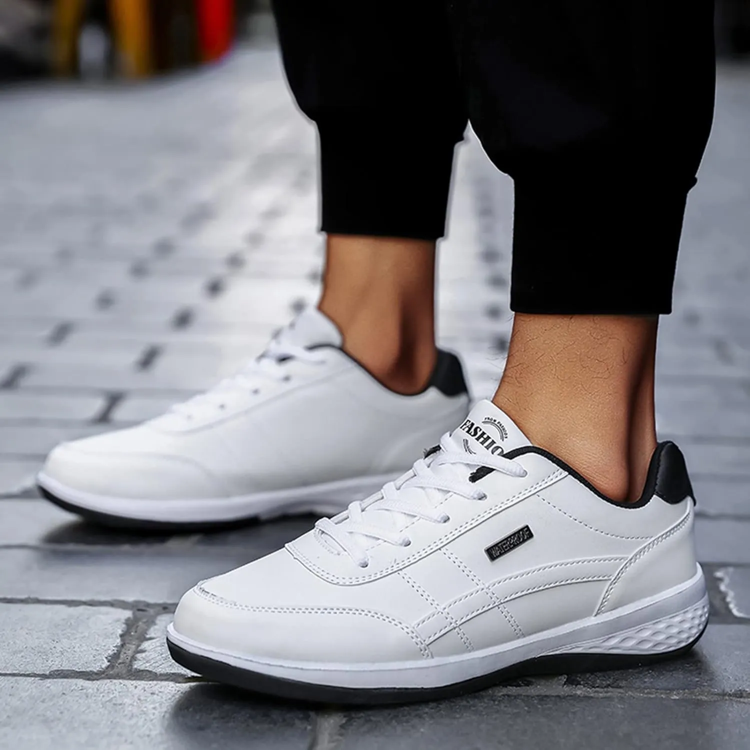 SBGMoSJ Womens High Top Wedge Sneakers All Womens Black Non Slip Size 9 Wide Work Shoes Slip On Tennis Shoes Women Wide Width High Top Sneakers for Women Zapatillas Blancas para Mujer Elegantes