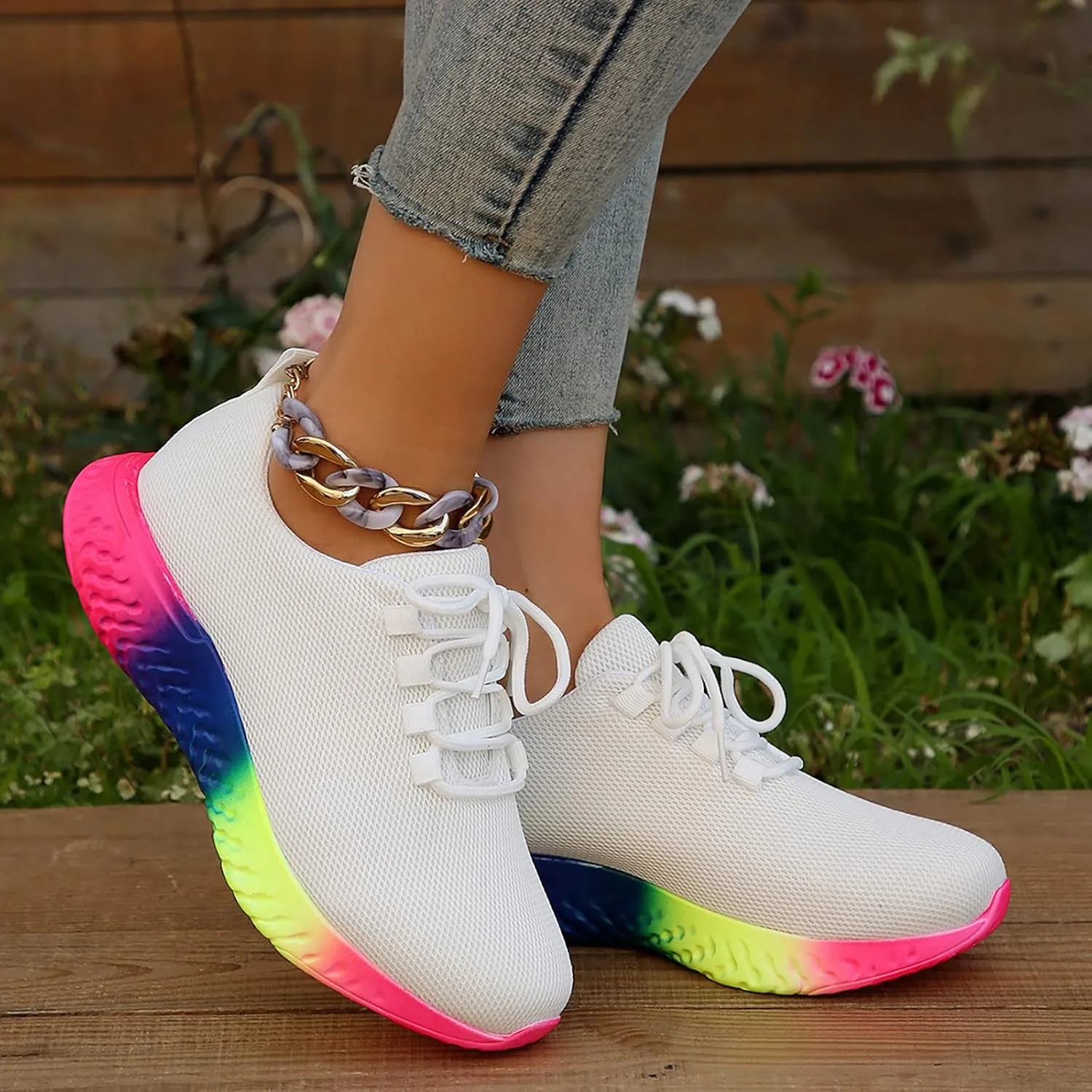 SBGMoSJ Womens High Tops Sneakers Fashion Sneakers for Women 2023 Designer White Tennis Shoes Women Dressy Bowling Shoes Women Size 9 Black Fall Shoes for Women 2023 Slip Ons