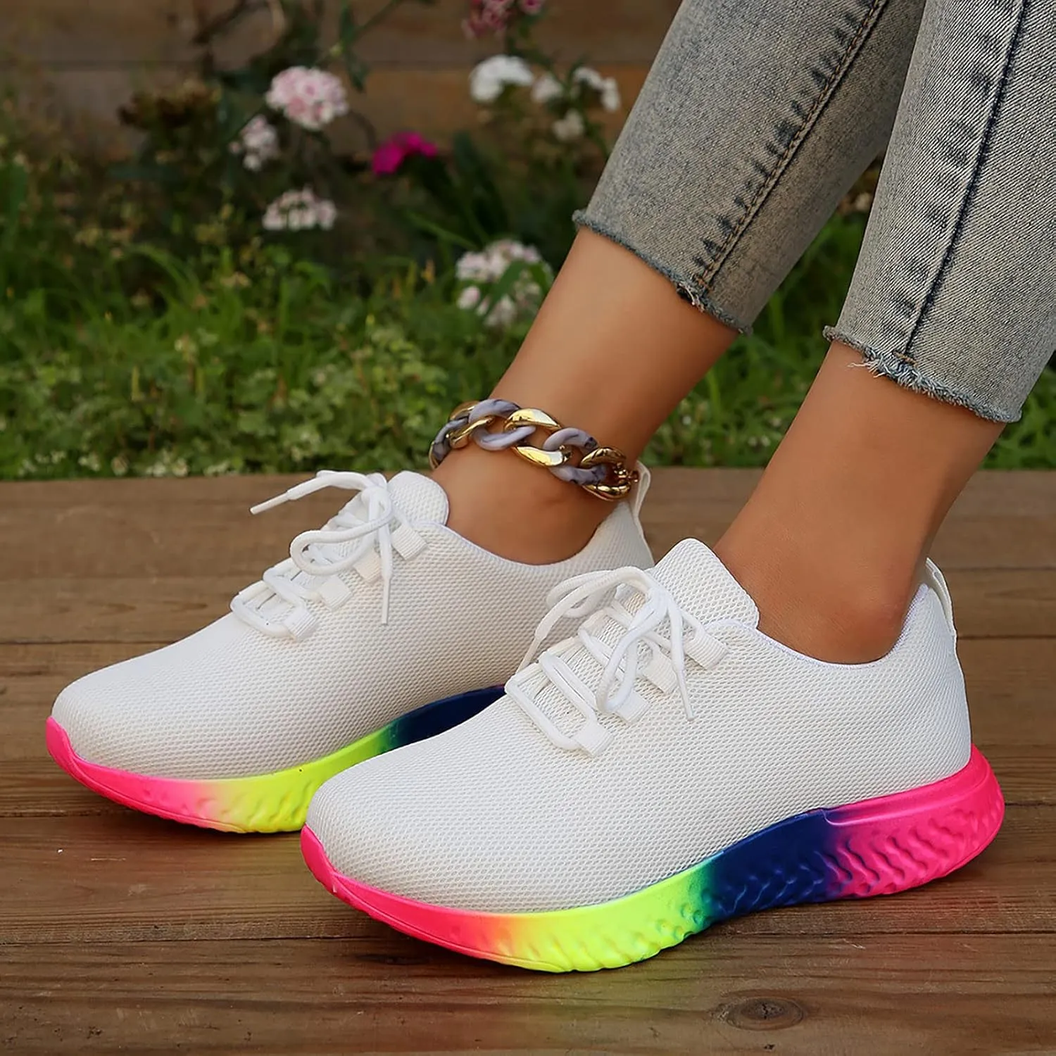 SBGMoSJ Womens High Tops Sneakers Fashion Sneakers for Women 2023 Designer White Tennis Shoes Women Dressy Bowling Shoes Women Size 9 Black Fall Shoes for Women 2023 Slip Ons