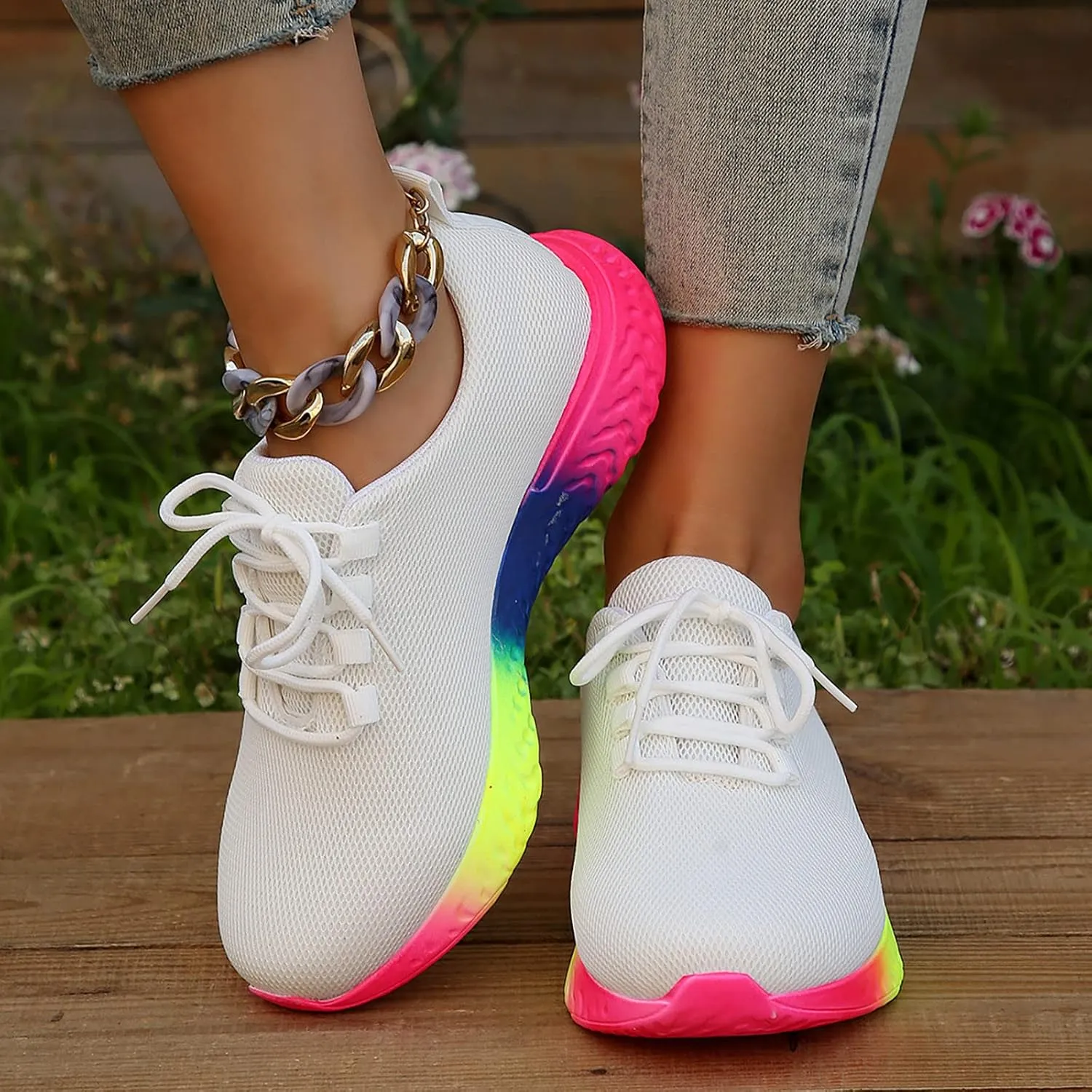 SBGMoSJ Womens High Tops Sneakers Fashion Sneakers for Women 2023 Designer White Tennis Shoes Women Dressy Bowling Shoes Women Size 9 Black Fall Shoes for Women 2023 Slip Ons