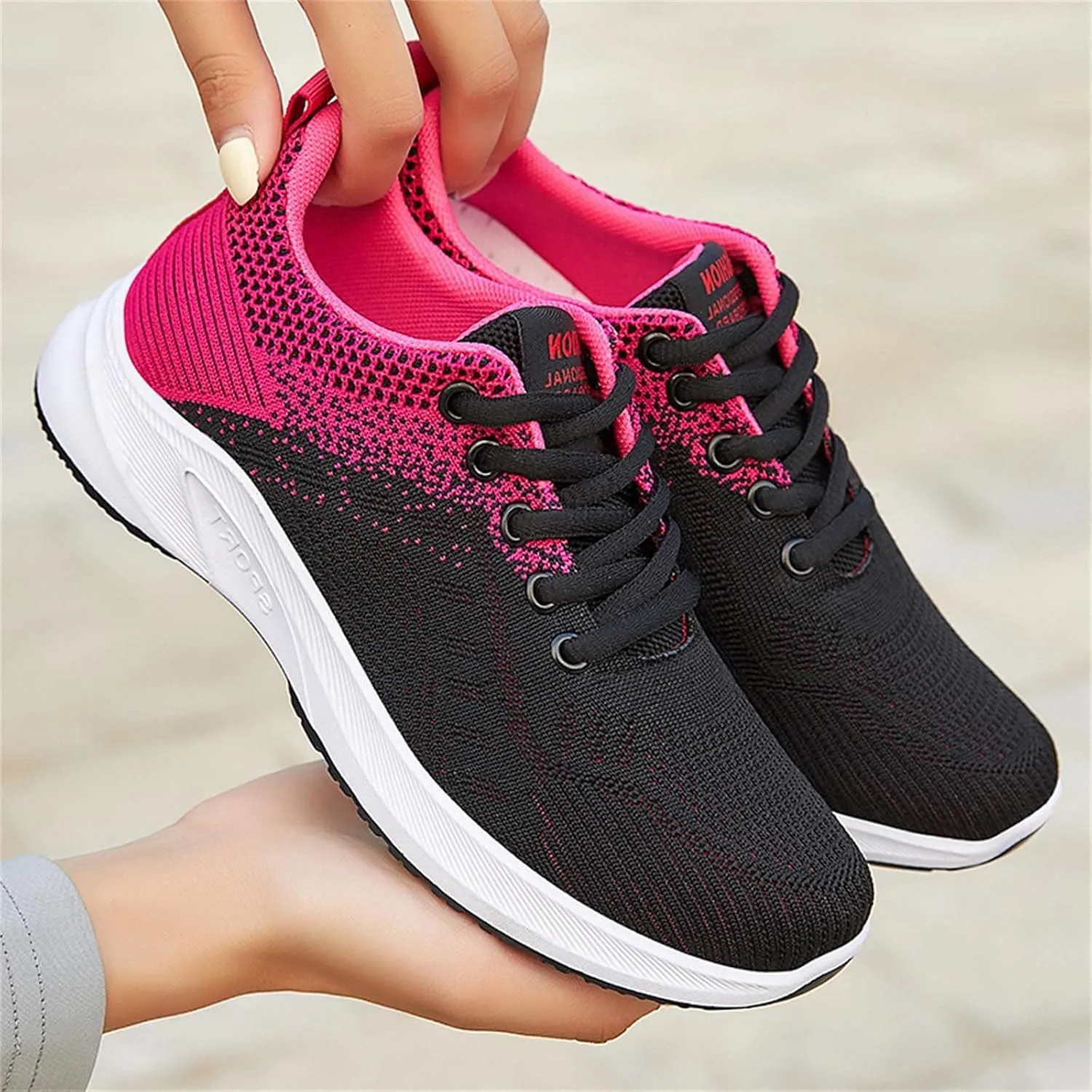 SBGMoSJ Womens Lightweight Running Shoes Zapatillas Ortopedicas Cerradas Y Anchas para Mujer Women's Slip On Tennis Shoes Wide Width Size 11 Women's Sneakers Wide Fashion Sneakers Shoes for Women