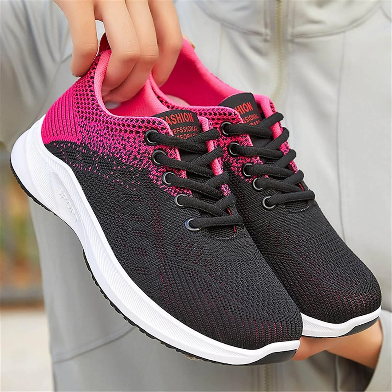 SBGMoSJ Womens Lightweight Running Shoes Zapatillas Ortopedicas Cerradas Y Anchas para Mujer Women's Slip On Tennis Shoes Wide Width Size 11 Women's Sneakers Wide Fashion Sneakers Shoes for Women