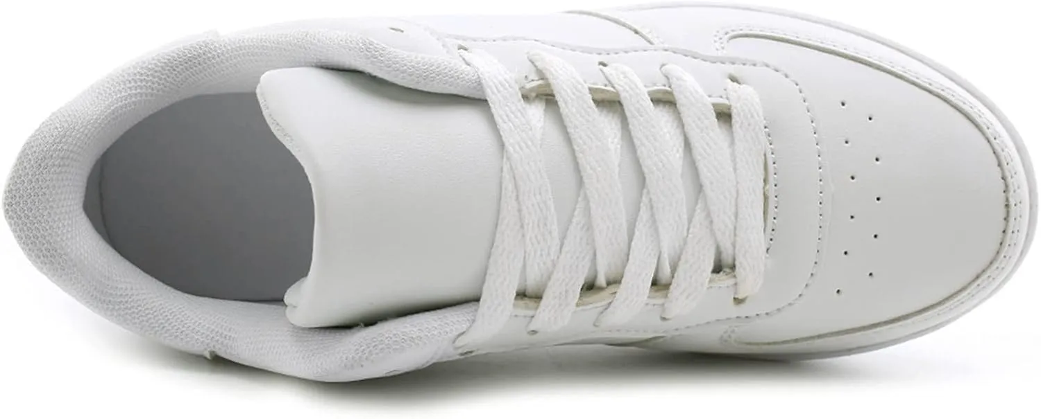 SBGMoSJ Womens White Sneakers Orthopedic Shoes for Women Dressy Low Heel Wide Width Black Black Tennis Shoes for Women Women's Fashion Platform High Top Sneakers Comfy Shoes for Women Slip On Dressy