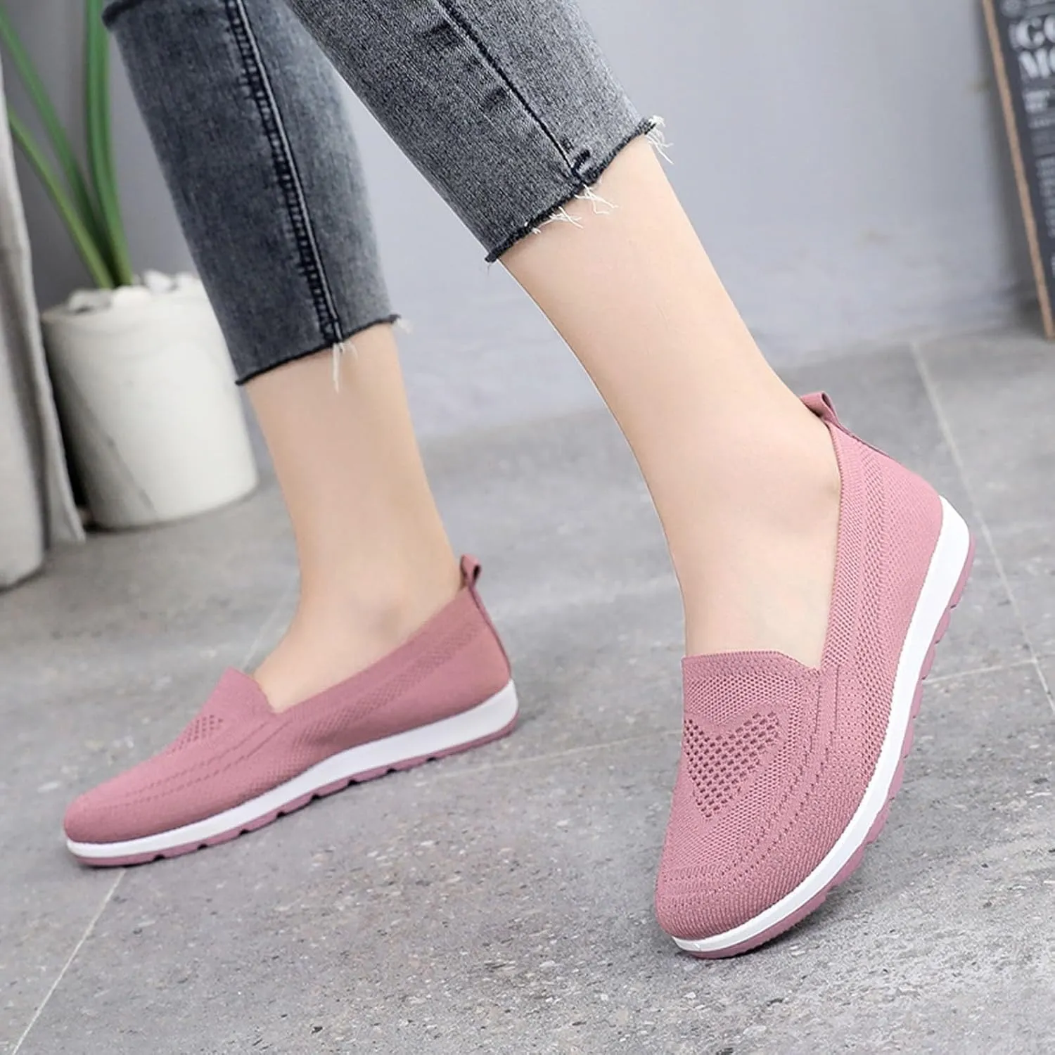 Silver Wedge Sneakers for Women Dressy Womens Running Shoes Size 9 Narrow Women's Tennis Shoes Size 8.5 Wide Wedges Sneakers for Women Zapatos De Chef para Mujer Antideslizante