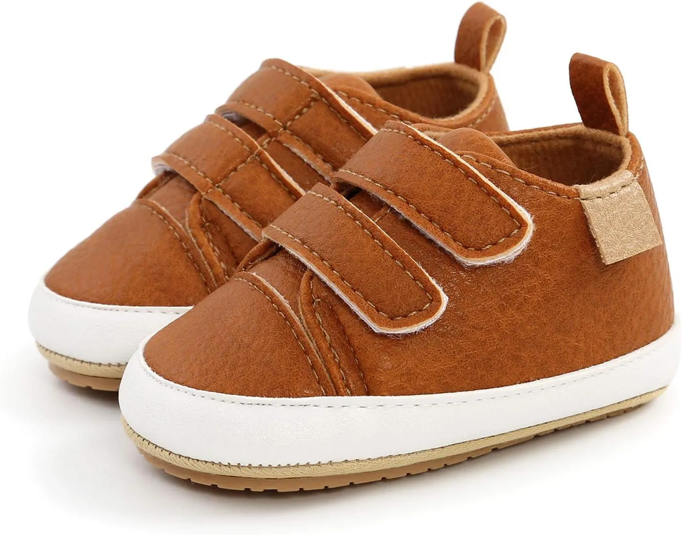 Sneakers for Girls, Girls Sneakers Non-Slip Rubber Sole High-Top PU Leather Sneakers Walking Shoes Loafers Flats