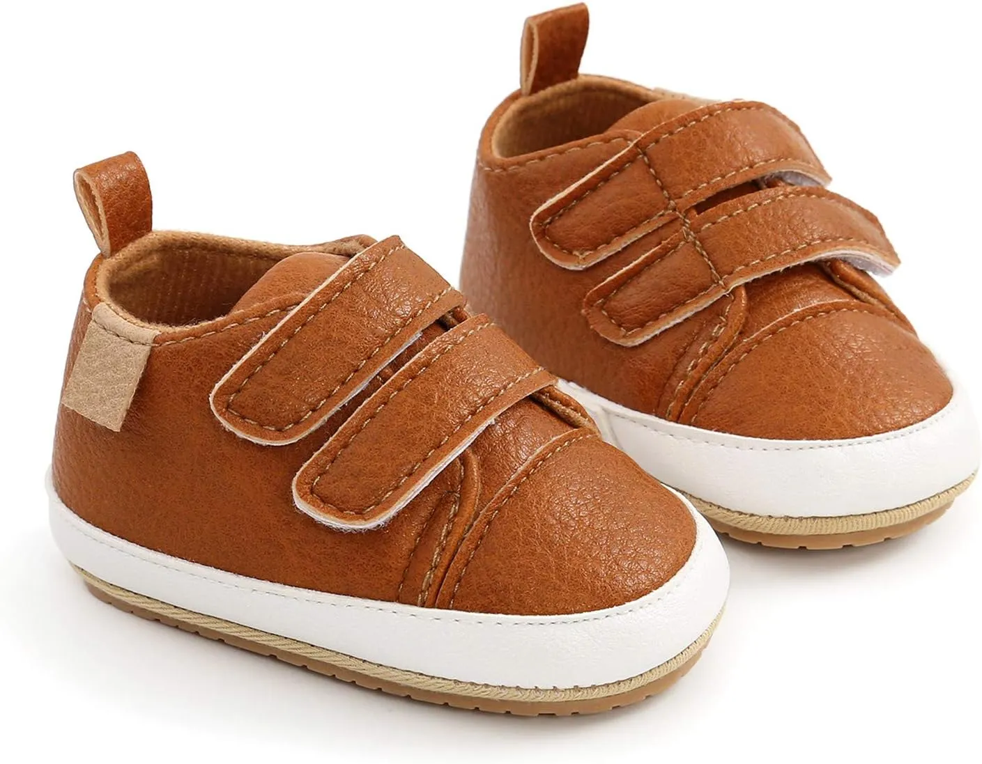 Sneakers for Girls, Girls Sneakers Non-Slip Rubber Sole High-Top PU Leather Sneakers Walking Shoes Loafers Flats