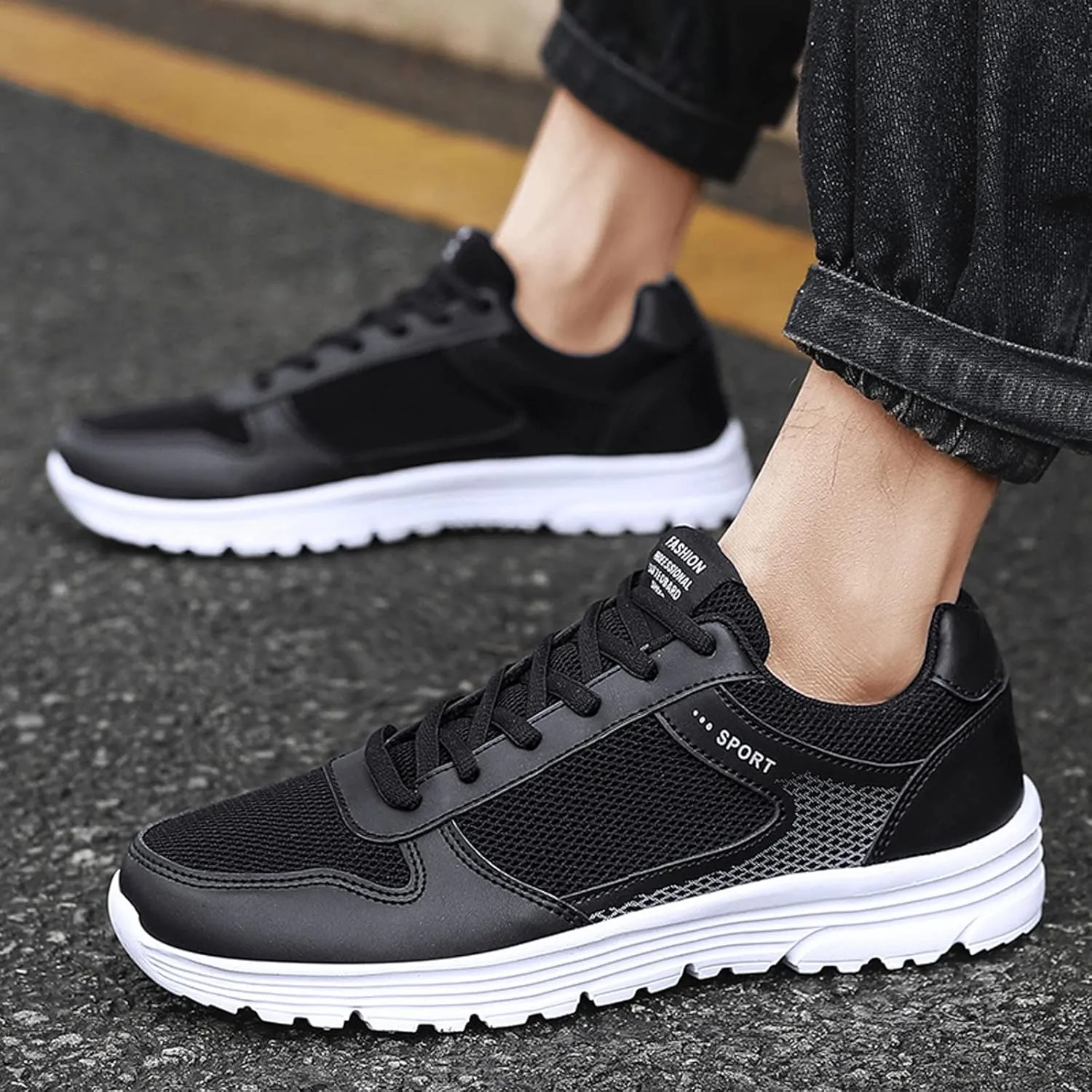 Sneakers for Men Mens Training Sneakers Men’s Comfortable Casual Walking Tennis Shoes Mens White Tennis Shoes