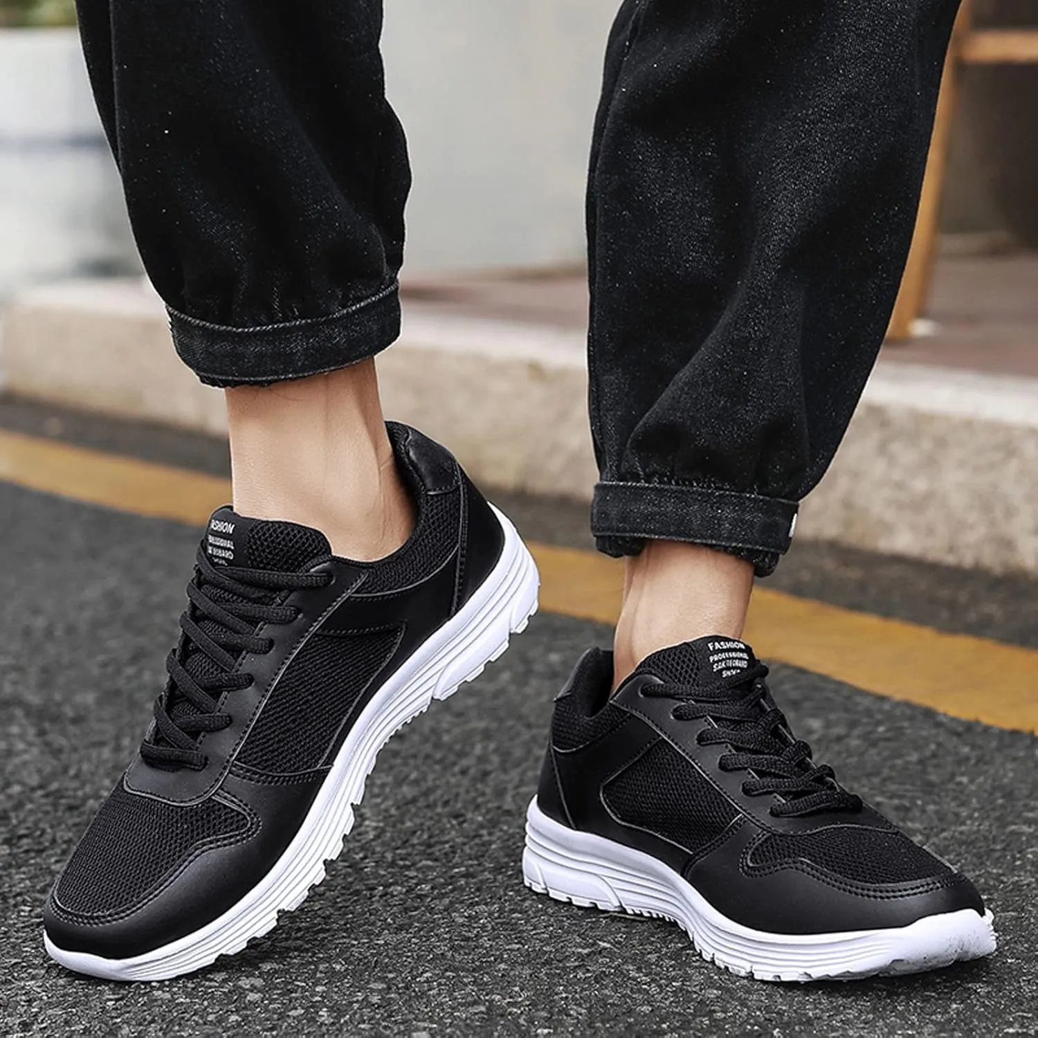 Sneakers for Men Mens Training Sneakers Men’s Comfortable Casual Walking Tennis Shoes Mens White Tennis Shoes