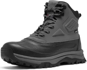 Snow Boots for Men Insulated Waterproof Construction Winter Hiking Boots