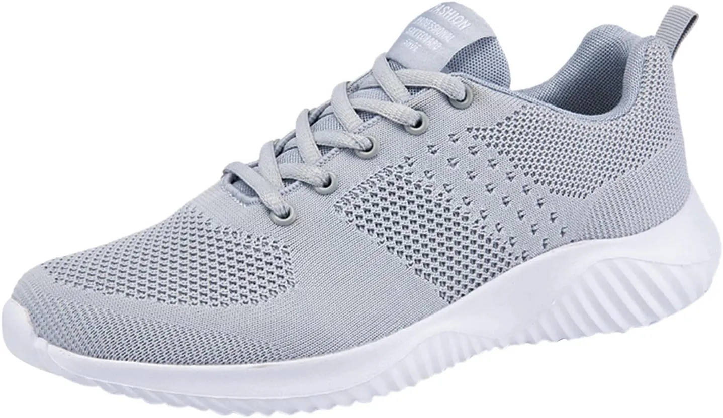 Soft Sport Shoes Bottom Breathable Men Fashion Casual Lace-Up Mesh Men's Sneaker