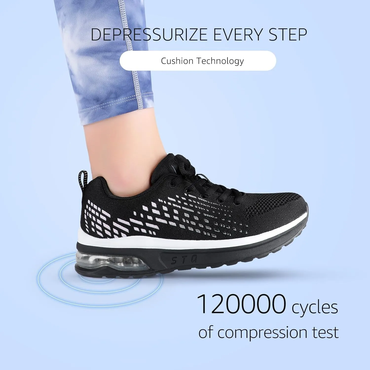 STQ Womens Air Running Shoes Non Slip Athletic Tennis Walking Workout Sneakers