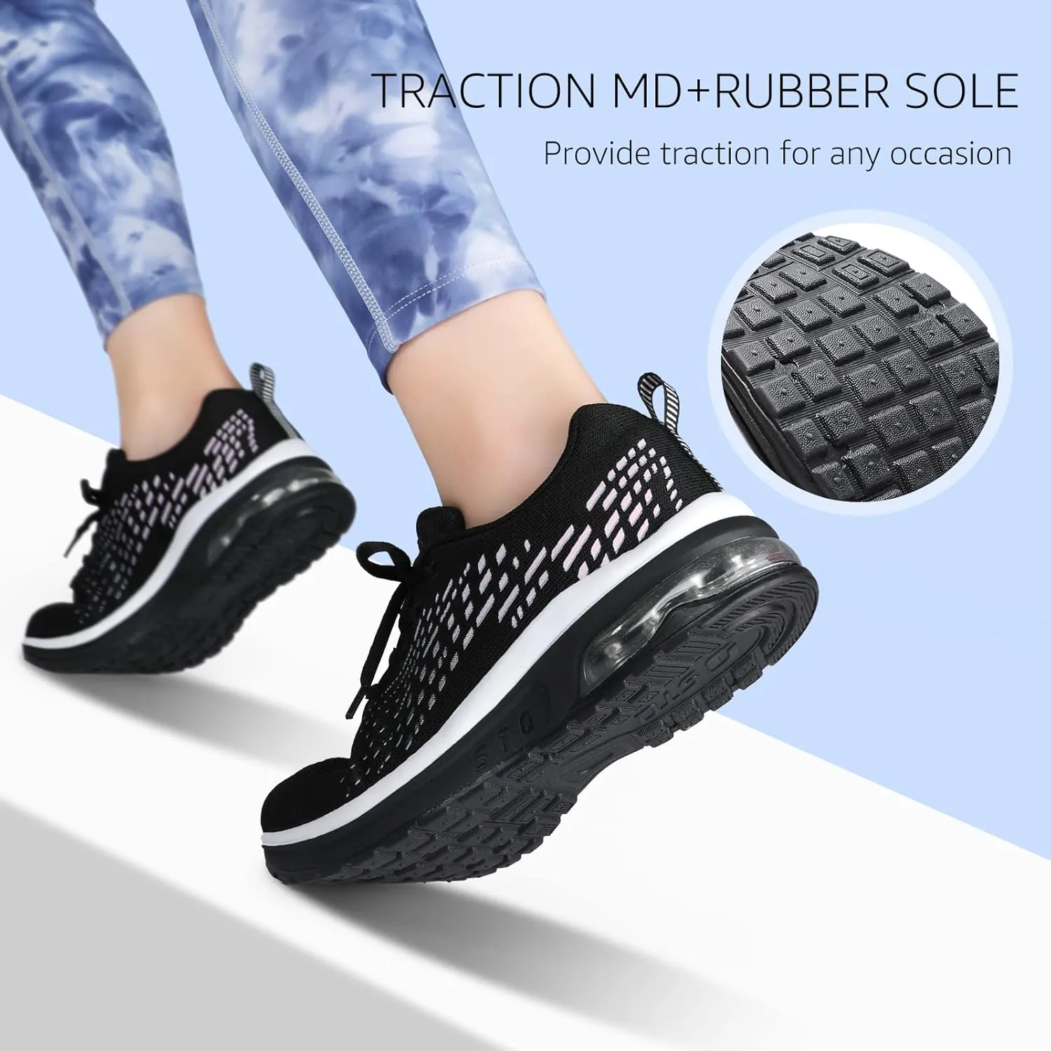 STQ Womens Air Running Shoes Non Slip Athletic Tennis Walking Workout Sneakers