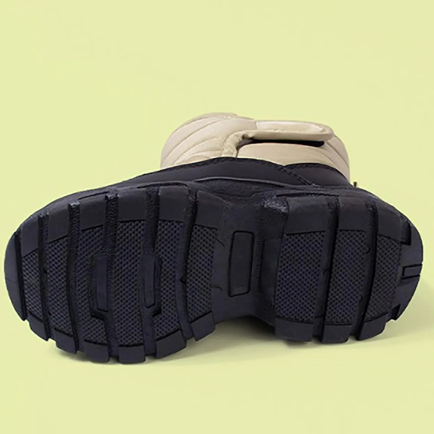 Toddler Rubber Sole Cotton Fuzzy Snow Booties Open Toe Fashion Loafers Shoes Warm Comfy Outdoor Ski Non Slip Sport Shoes