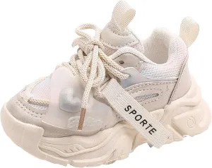 Toddler/Little/Big Kids Sneakers for Boys Girls Lace Up Athletic Sneakers Lightweight Breathable Running Tennis Shoes