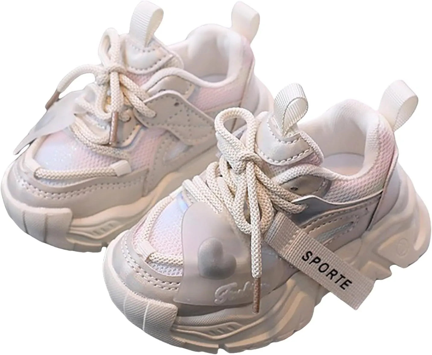 Toddler/Little/Big Kids Sneakers for Boys Girls Lace Up Athletic Sneakers Lightweight Breathable Running Tennis Shoes